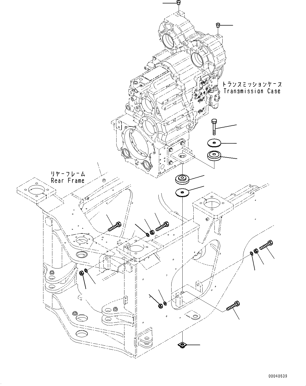 Схема запчастей Komatsu WA380-6 - КОРПУС ПЕРЕДАЧИ КРЕПЛЕНИЕ (№99-) КОРПУС ПЕРЕДАЧИ КРЕПЛЕНИЕ