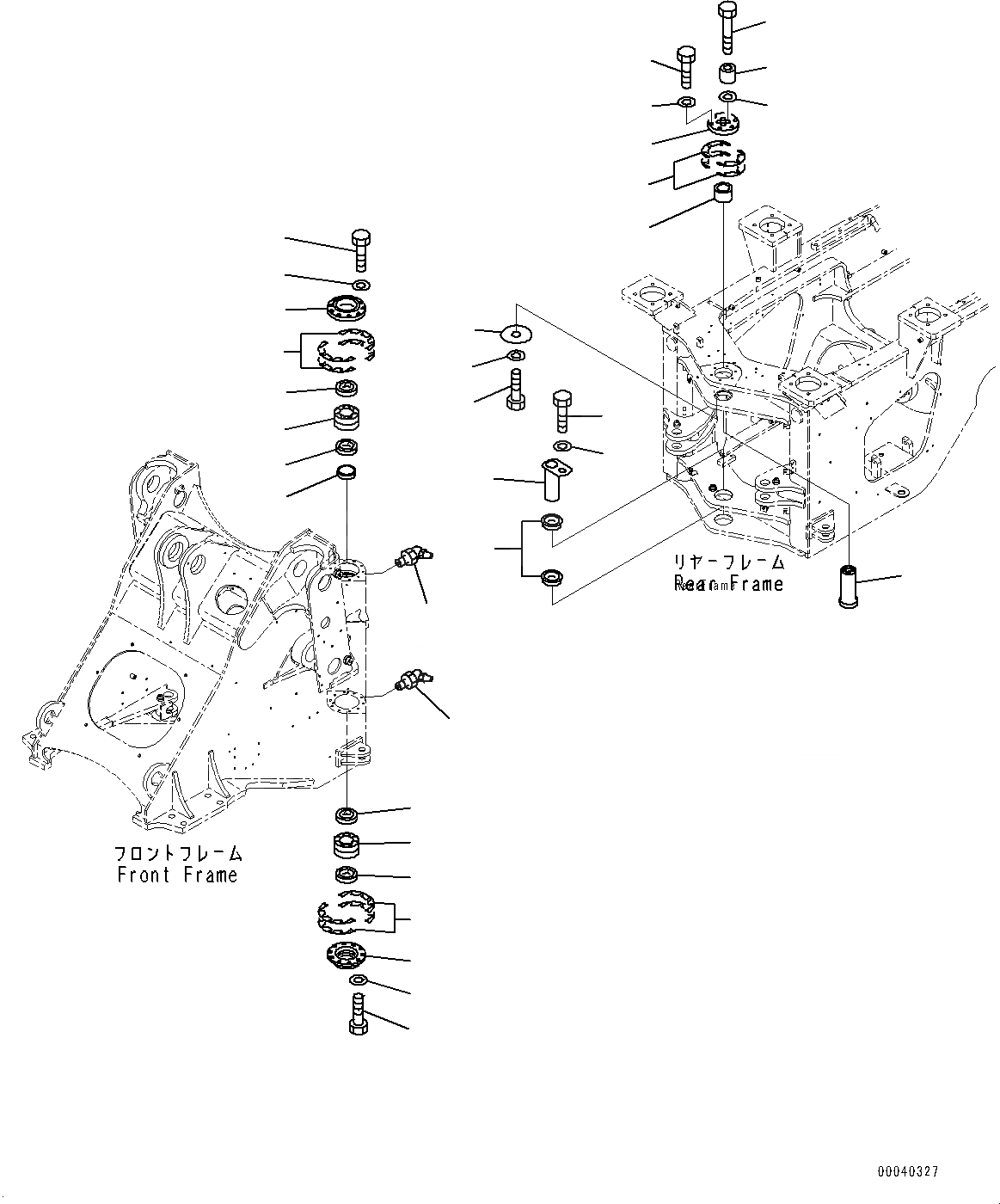 Схема запчастей Komatsu WA380-6 - ПАЛЕЦ(№99-) HINGE ПАЛЕЦ