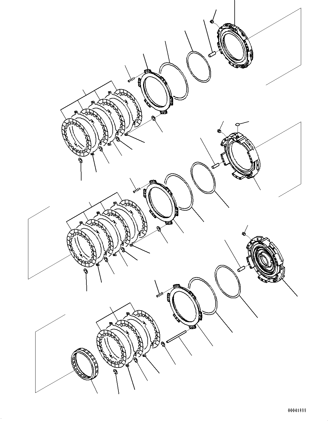 Схема запчастей Komatsu D155AX-6 - СИЛОВАЯ ПЕРЕДАЧА, 1, 2 И 3 КОЖУХ (№88-) СИЛОВАЯ ПЕРЕДАЧА