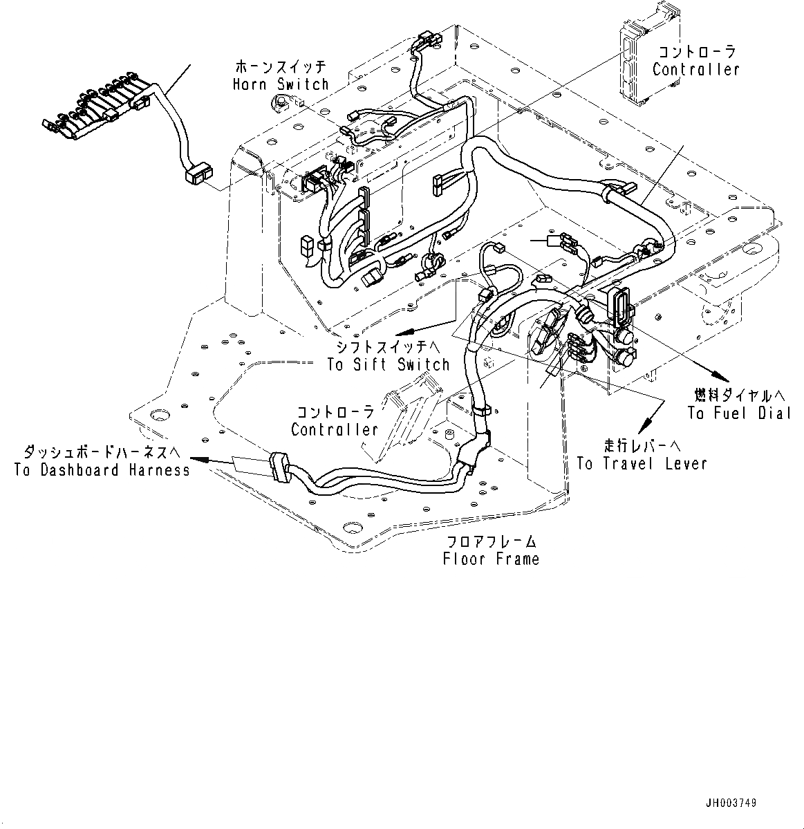 Схема запчастей Komatsu D155AX-6 - ОСНОВН. КОНСТРУКЦИЯ, ПОЛ, ПРОВОДКА (№88-8) ОСНОВН. КОНСТРУКЦИЯ, ДЛЯ РЕГУЛИР. ГИГАНТСК. РЫХЛИТ, ДЛЯ ОТВАЛА С ДВОЙН. ПЕРЕКОСОМ