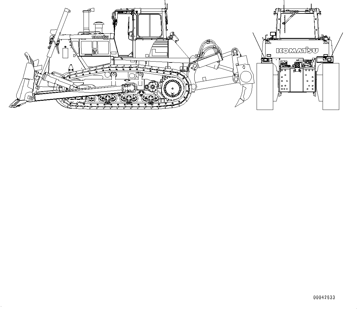 Схема запчастей Komatsu D155AX-6 - REFLECTOR (№88-) REFLECTOR