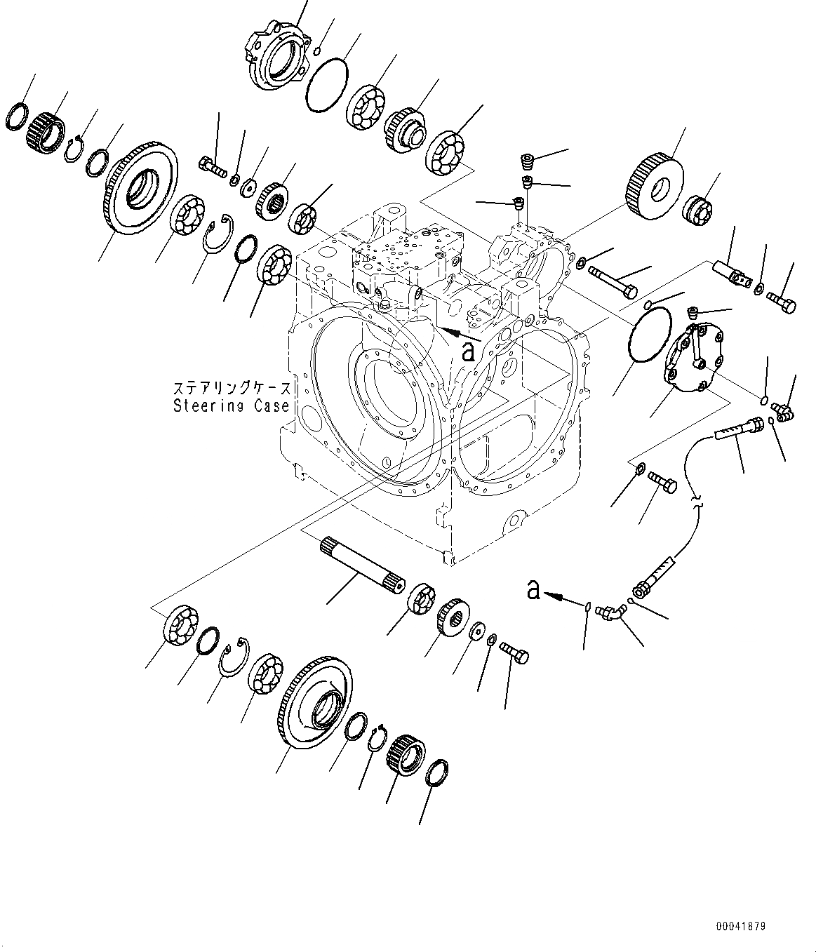 Схема запчастей Komatsu D155AX-6 - СИЛОВАЯ ПЕРЕДАЧА, H.S.S. ПРИВОД (№88-) СИЛОВАЯ ПЕРЕДАЧА