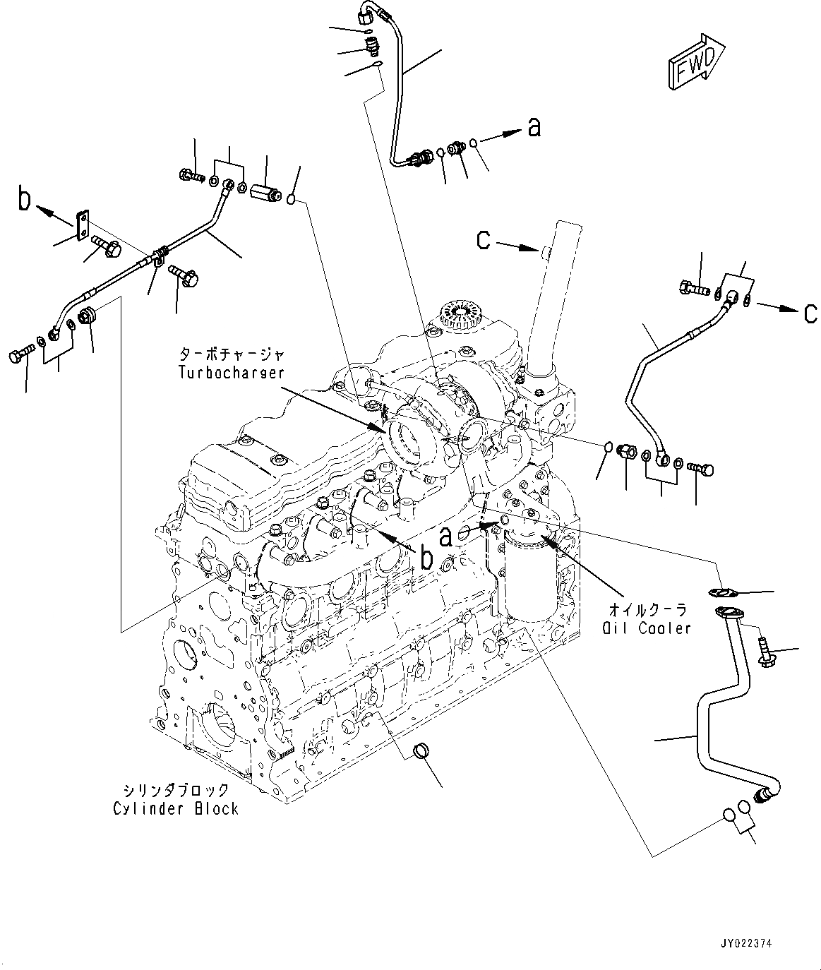 Схема запчастей Komatsu SAA6D107E-1D - МАСЛОПРОВОДЯЩИЕ ТРУБКИ ТУРБОНАГНЕТАТЕЛЯ (№98-) МАСЛОПРОВОДЯЩИЕ ТРУБКИ ТУРБОНАГНЕТАТЕЛЯ, ДЛЯ TURKEY ВЫПУСКН. EMISSIONS 3 REGULATIONS