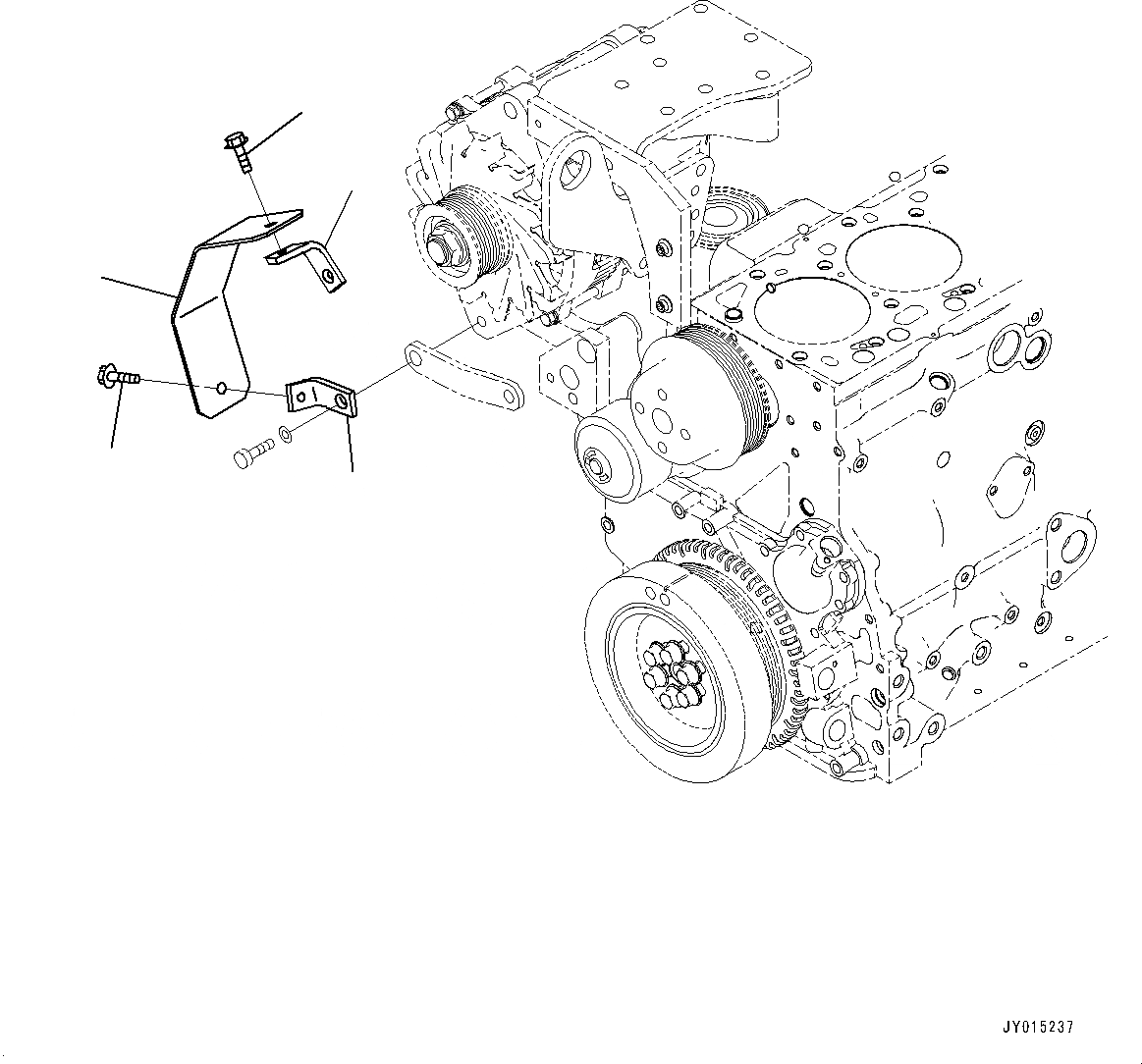 Схема запчастей Komatsu SAA6D107E-1D - ГЕНЕРАТОР (№7-) ГЕНЕРАТОР, AMP, ДЛЯ ЗАПЫЛЕНН МЕСТН. ARRANGEMENT