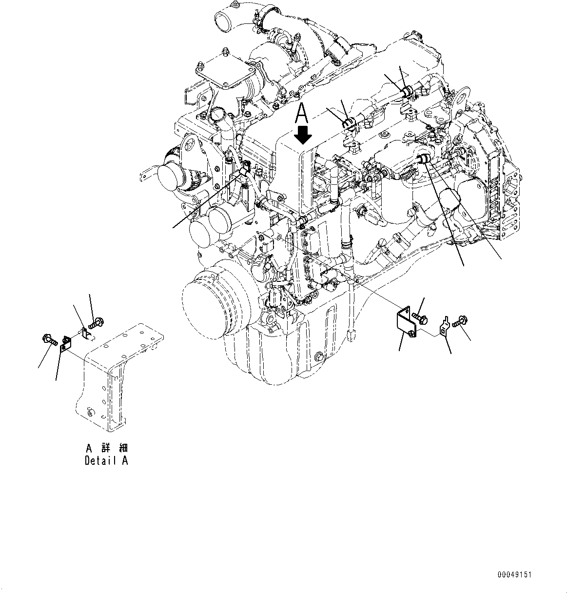 Схема запчастей Komatsu SAA6D107E-1D - ПРОВОДКА КОРПУС (№7-) ПРОВОДКА КОРПУС