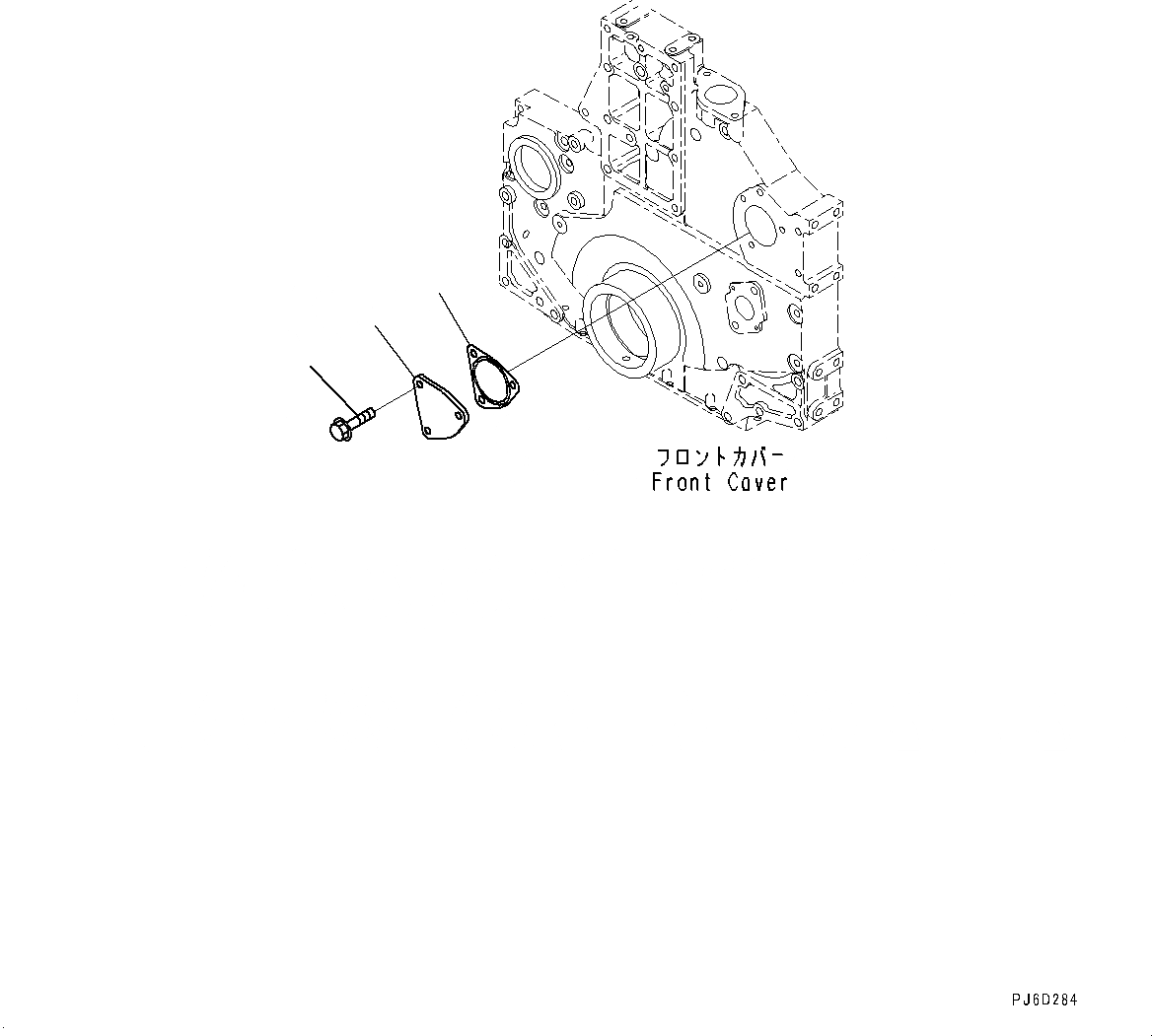 Схема запчастей Komatsu SAA6D140E-5G - POWER TAKEOFF (№7-) POWER TAKEOFF, NON ПРИВОД ТИП