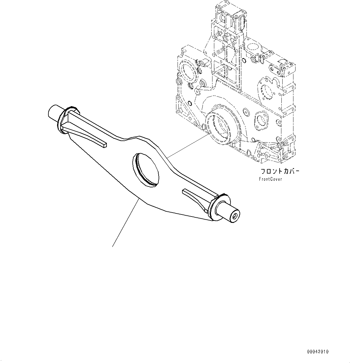 Схема запчастей Komatsu SAA6D140E-5G - КРЕПЛЕНИЕ ДВИГАТЕЛЯ (№7-) КРЕПЛЕНИЕ ДВИГАТЕЛЯ