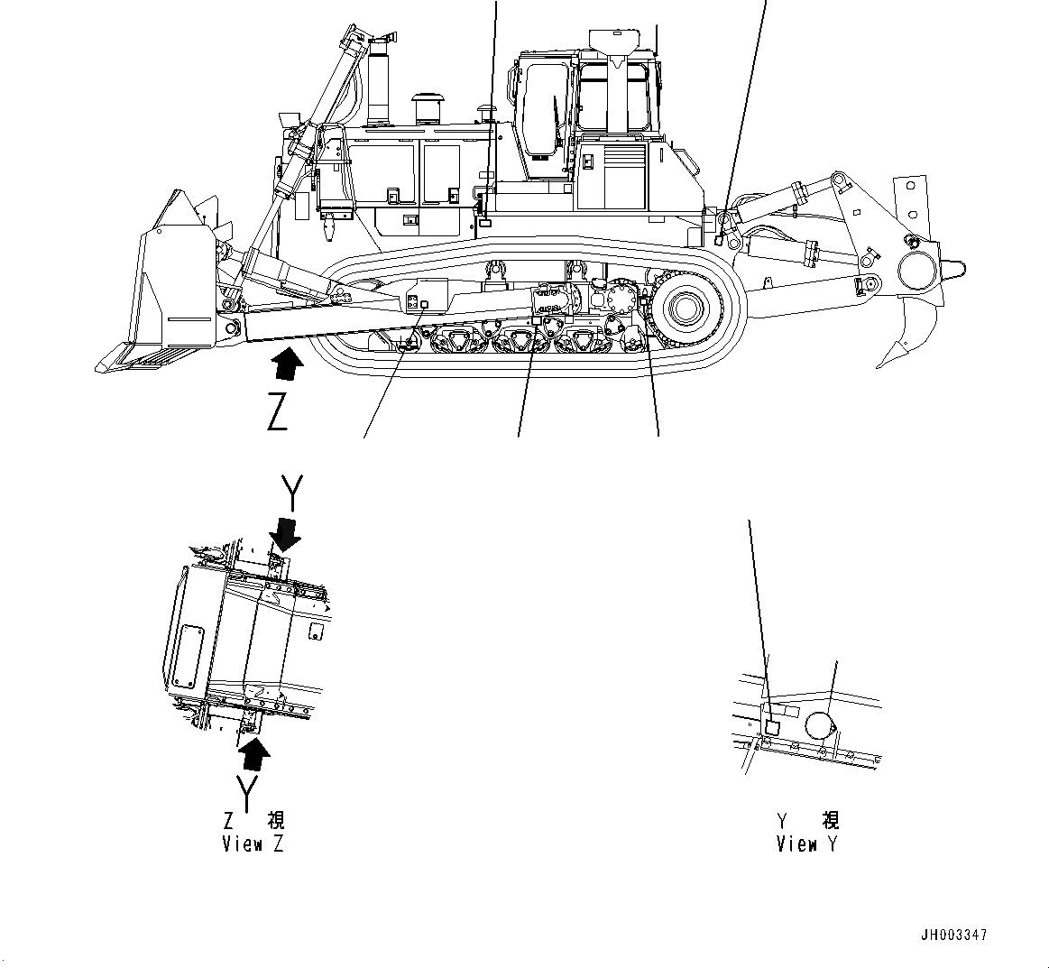 Схема запчастей Komatsu D375A-6 - BALANCING MARK (№-) BALANCING MARK