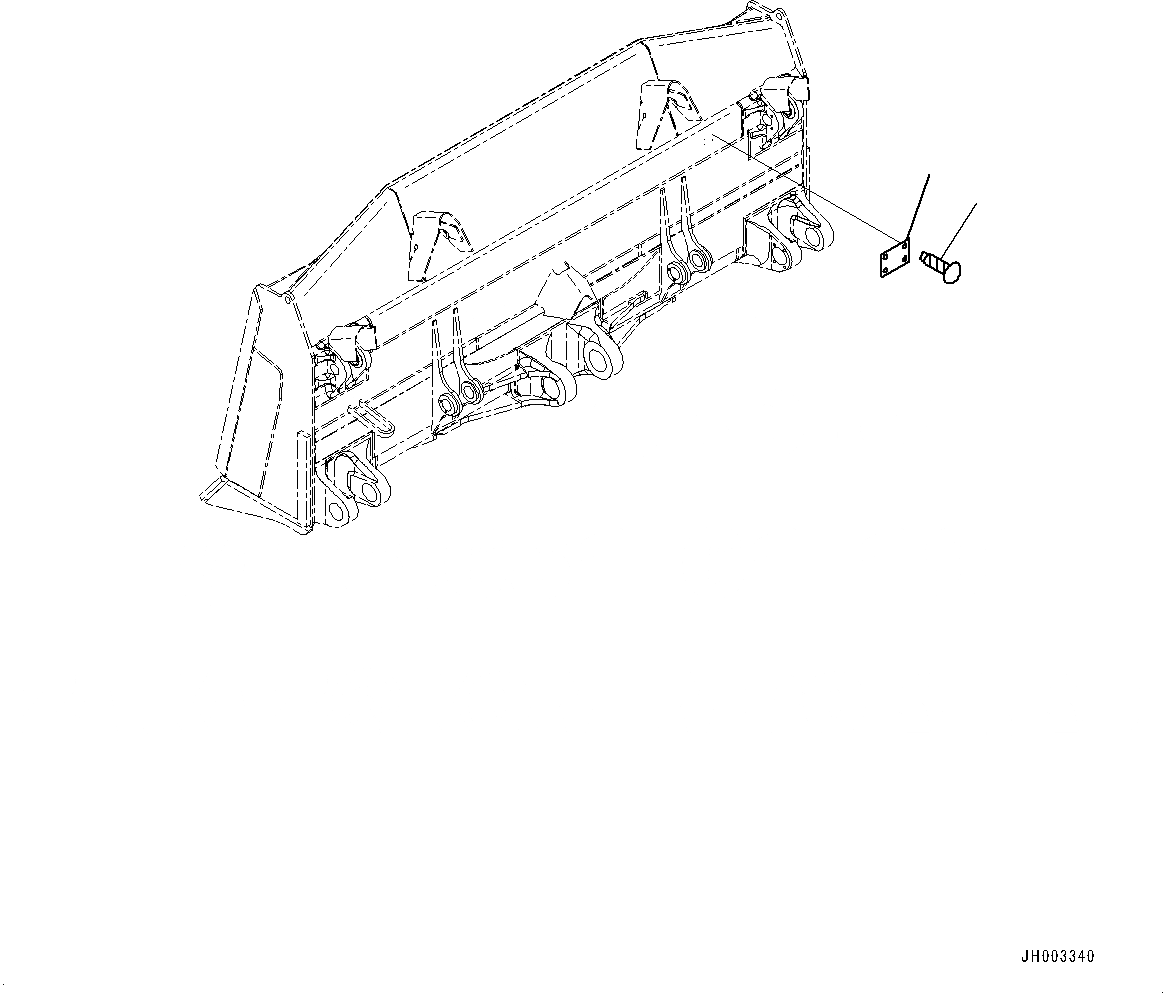 Схема запчастей Komatsu D375A-6 - DOZER ОТВАЛ ПЛАСТИНЫ (№-) DOZER ОТВАЛ ПЛАСТИНЫ