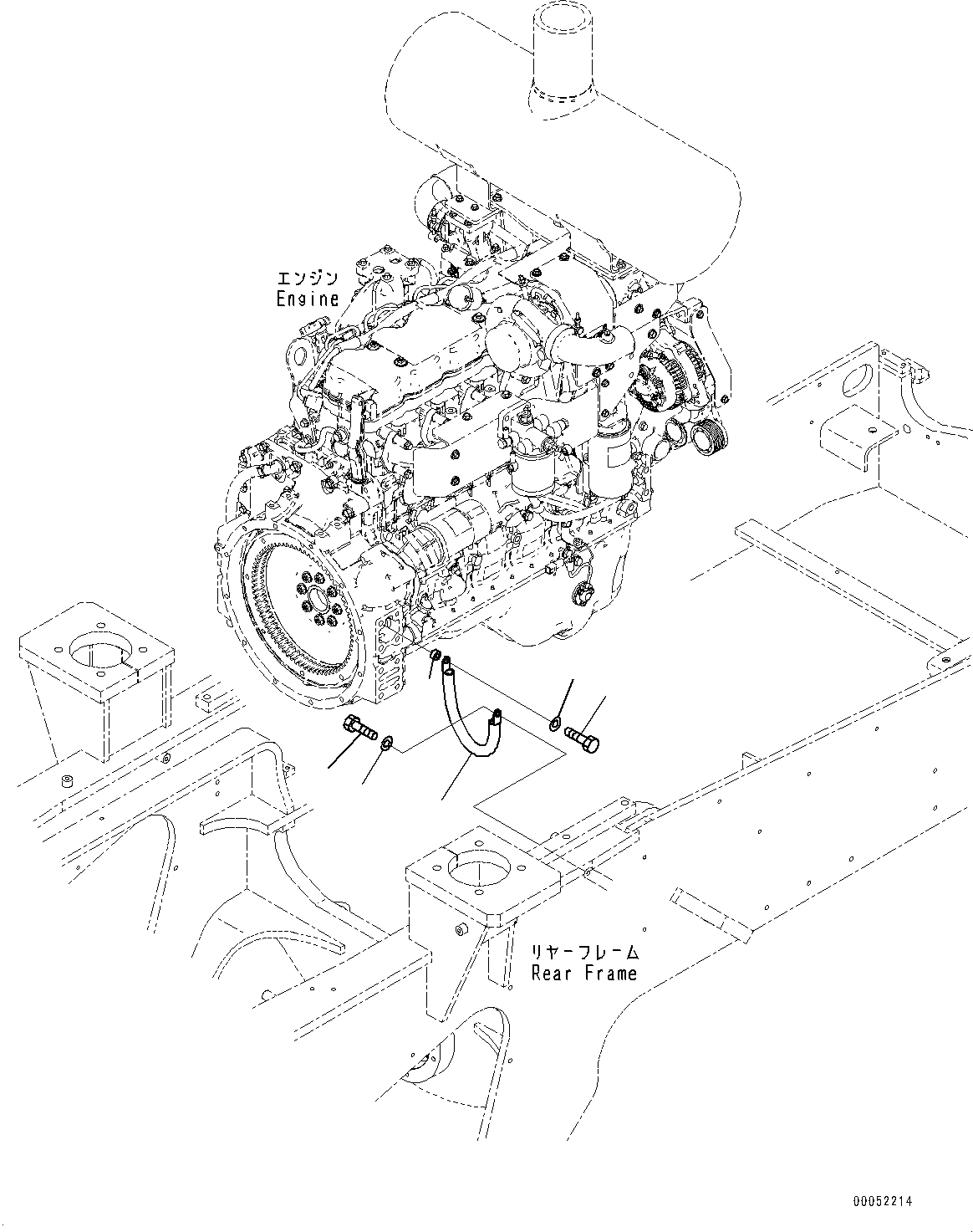 Схема запчастей Komatsu WA430-6 - ЗАДН. ПРОВОДКА, GROUND (№-) ЗАДН. ПРОВОДКА, ДЛЯ AMP. ГЕНЕРАТОР, С АККУМУЛЯТОР DISCONNECT ПЕРЕКЛЮЧАТЕЛЬ