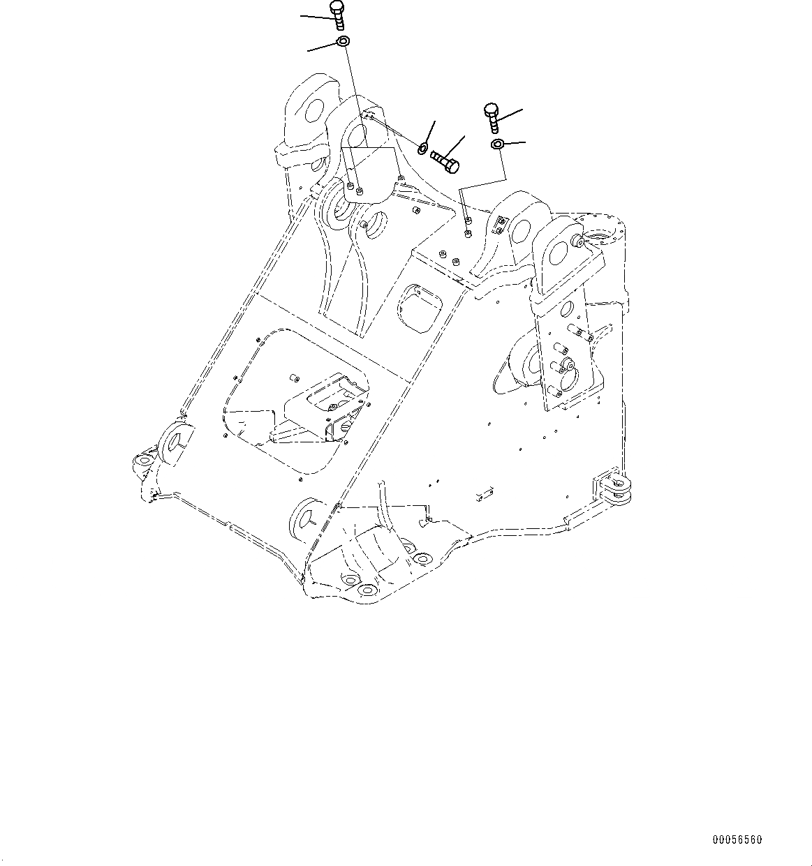 Схема запчастей Komatsu WA430-6 - СОЧЛ. СОЕД. БЛОКИР. BAR И РАМА COVER, КРЕПЛЕНИЕ (/) (№-) СОЧЛ. СОЕД. БЛОКИР. BAR И РАМА COVER, 3-Х СЕКЦИОНН., ДЛЯ СТРАН ЕС NOISE REGURATION, АВТОМАТИЧ. СМАЗКА СИСТЕМА, С POWERTRAIN НИЖН. ЗАЩИТА