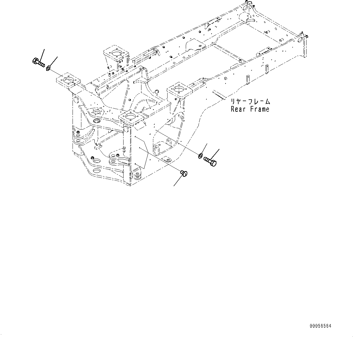 Схема запчастей Komatsu WA430-6 - СОЧЛ. СОЕД. БЛОКИР. BAR И РАМА COVER, КРЕПЛЕНИЕ (/) (№-) СОЧЛ. СОЕД. БЛОКИР. BAR И РАМА COVER, 3-Х СЕКЦИОНН., ДЛЯ СТРАН ЕС NOISE REGURATION, АВТОМАТИЧ. СМАЗКА СИСТЕМА