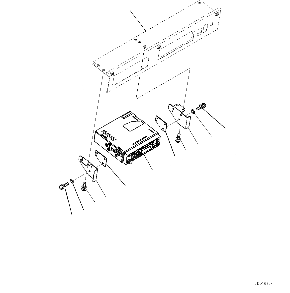 Схема запчастей Komatsu WA430-6 - РАДИО (№-) РАДИО, С AM-FM STEREO РАДИО С CASSETTE ДЛЯ СТРАН ЕСКАНАТ И ASIA