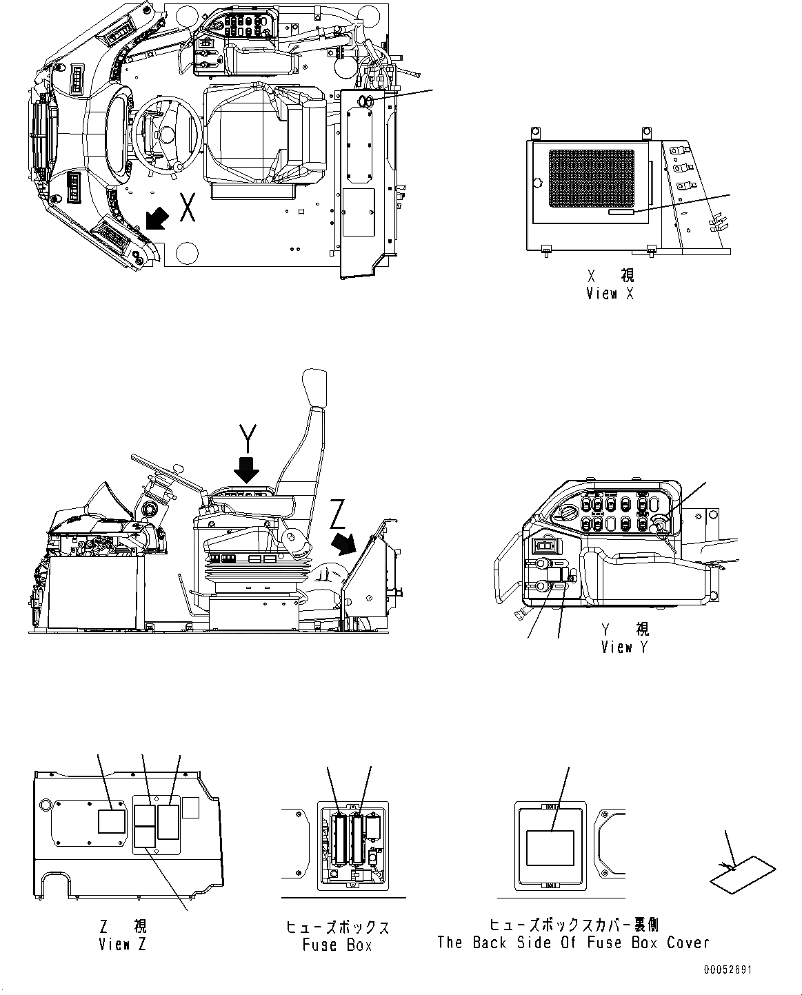 Схема запчастей Komatsu WA430-6 - МАРКИРОВКА, ИНТЕРЬЕР (№-) МАРКИРОВКА, ИСПАНИЯ