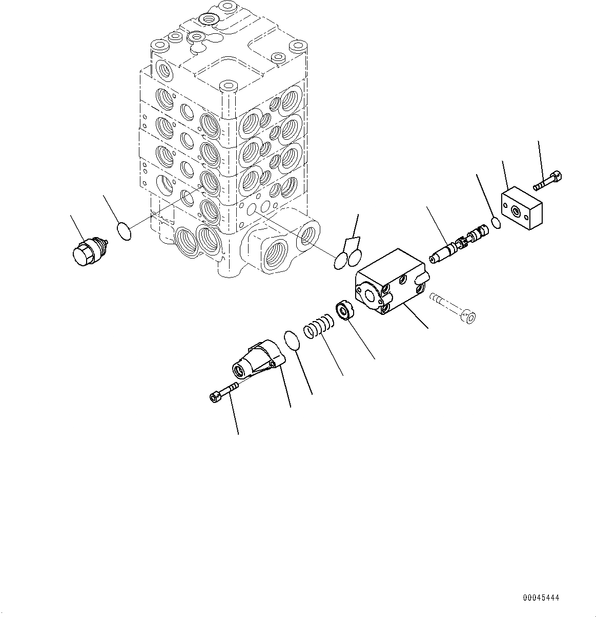 Схема запчастей Komatsu WA430-6 - ГИДРАВЛ УПРАВЛЯЮЩ. КЛАПАН, -КЛАПАН (7/9) (№-) ГИДРАВЛ УПРАВЛЯЮЩ. КЛАПАН, 3-Х СЕКЦИОНН., ДЛЯ MACHINE С ЭЛЕКТРОНН. ГЛАВН. УПРАВЛ-Е (EPC) ГИДРАВЛS