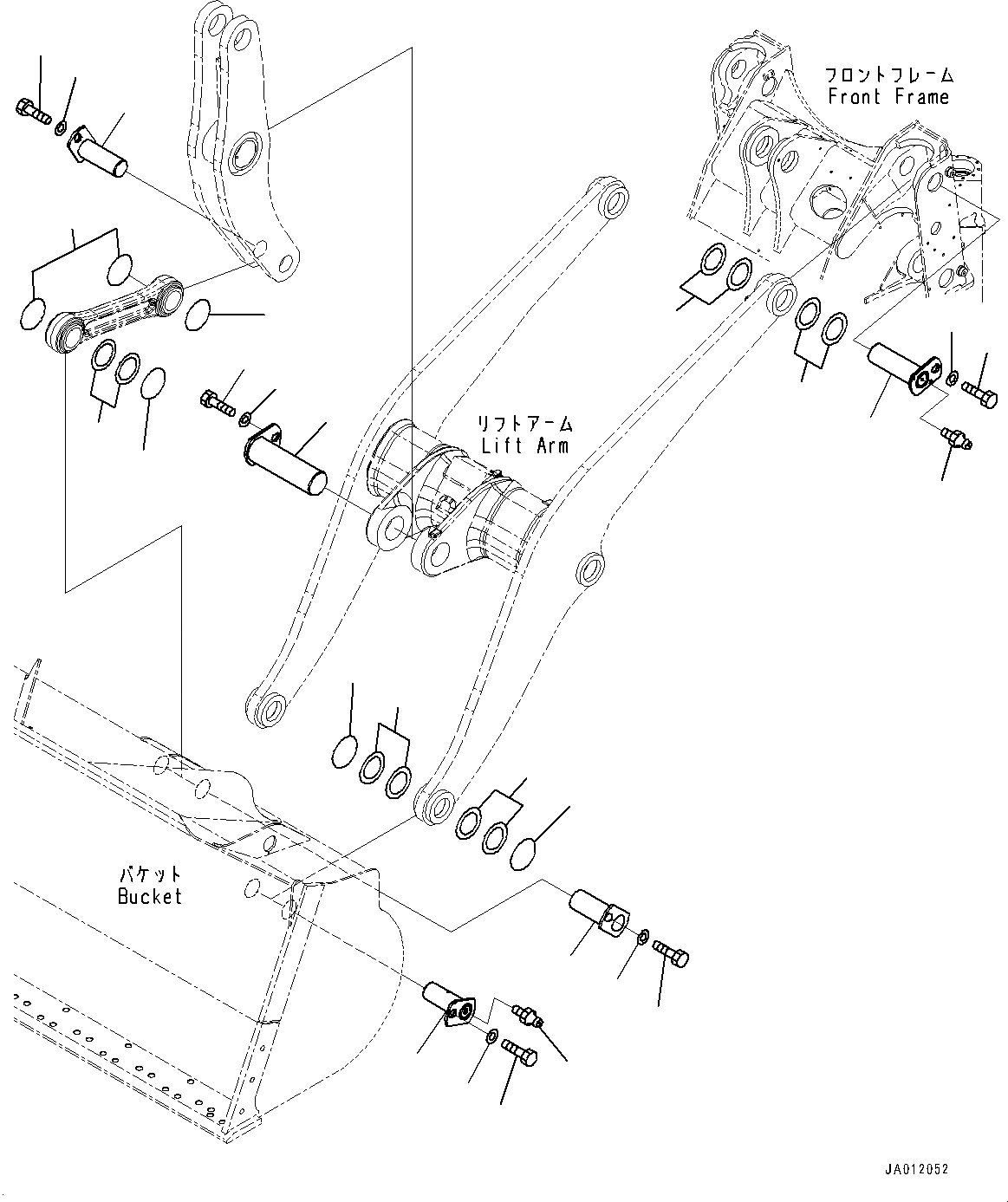 Схема запчастей Komatsu WA430-6 - РУКОЯТЬ И BELL CRANK, КРЕПЛЕНИЕ (№-) РУКОЯТЬ И BELL CRANK, С -EPC РЫЧАГ УПРАВЛЕНИЕ ПОГРУЗКОЙ, 3-Х СЕКЦИОНН. КОНТРОЛЬН. КЛАПАН