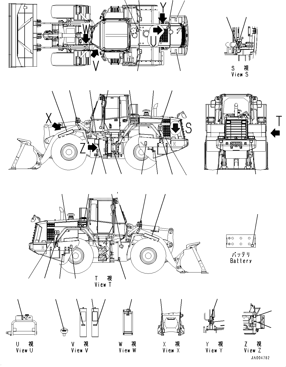 Схема запчастей Komatsu WA430-6 - МАРКИРОВКА, EXTERIOR (№-) МАРКИРОВКА, АНГЛ., ДЛЯ EC REGULATION ARRANGEMENT, ЕС НОВ. NOISE ARRANGEMENT 