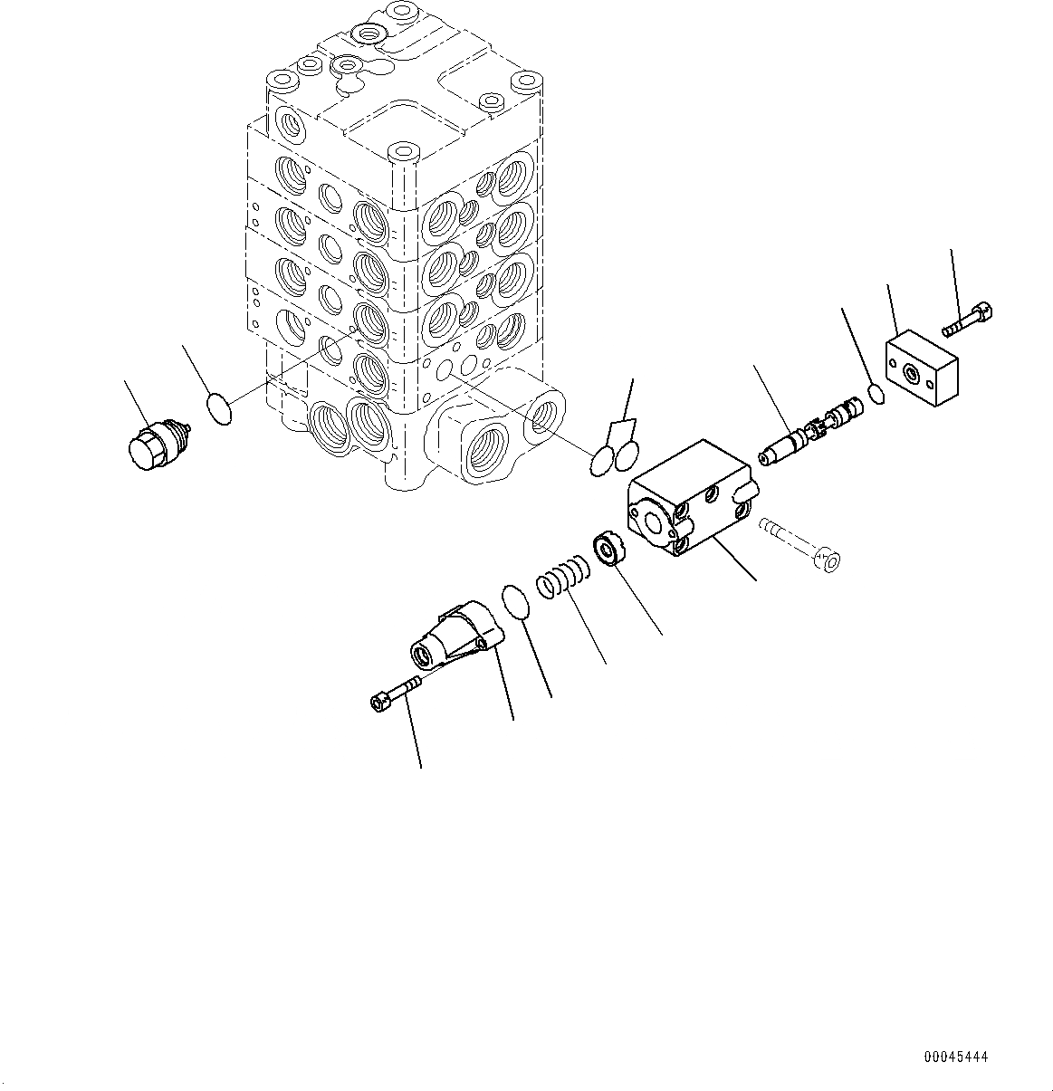 Схема запчастей Komatsu WA430-6 - ГИДРАВЛ УПРАВЛЯЮЩ. КЛАПАН, -КЛАПАН (7/9) (№-) ГИДРАВЛ УПРАВЛЯЮЩ. КЛАПАН, 3-Х СЕКЦИОНН., С -PASSENGER КАБИНА, ИЛИ ДЛЯ СЕВ. АМЕРИКИ