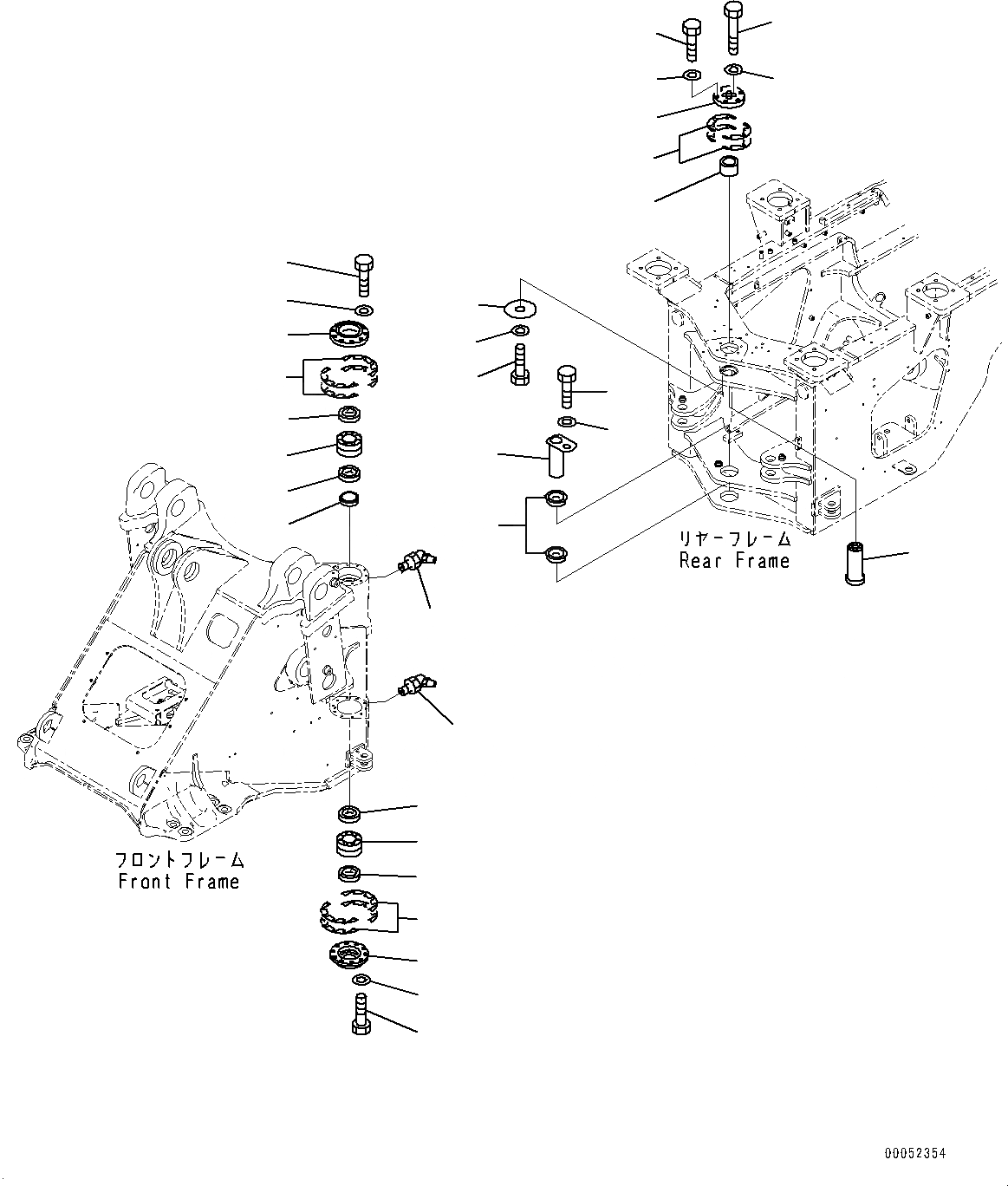 Схема запчастей Komatsu WA430-6 - ПАЛЕЦ(№-) HINGE ПАЛЕЦ