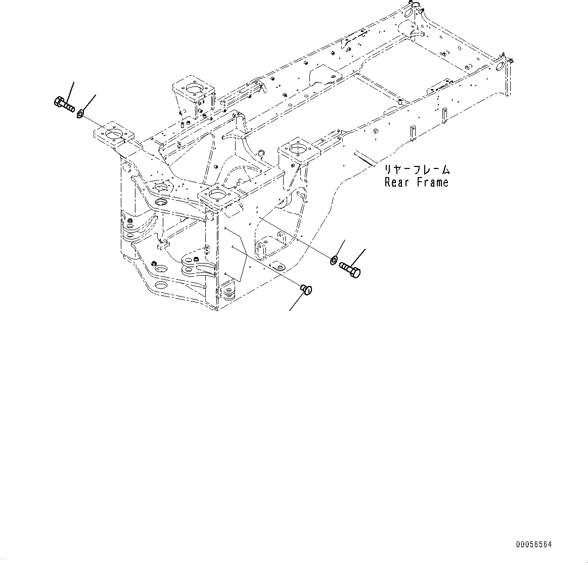 Схема запчастей Komatsu WA430-6 - СОЧЛ. СОЕД. БЛОКИР. BAR И РАМА COVER, КРЕПЛЕНИЕ (/) (№-) СОЧЛ. СОЕД. БЛОКИР. BAR И РАМА COVER, 2-Х СЕКЦИОНН., С POWERTRAIN НИЖН. ЗАЩИТА, ДЛЯ СЕВ. АМЕРИКИ