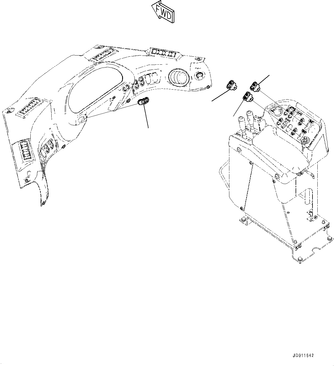 Схема запчастей Komatsu WA430-6 - ПЕРЕКЛЮЧАТЕЛЬ (№-) ПЕРЕКЛЮЧАТЕЛЬ, С ЭЛЕКТРОНН. УПРАВЛ-ЕLED ПОДВЕСКА СИСТЕМА (ECSS), С ЭКСТРЕНН. УПРАВЛ., С ГИДРОТРАНСФОРМАТОР БЛОКИР.UP, С АВТОМАТИЧ.МАТЕРИАЛ