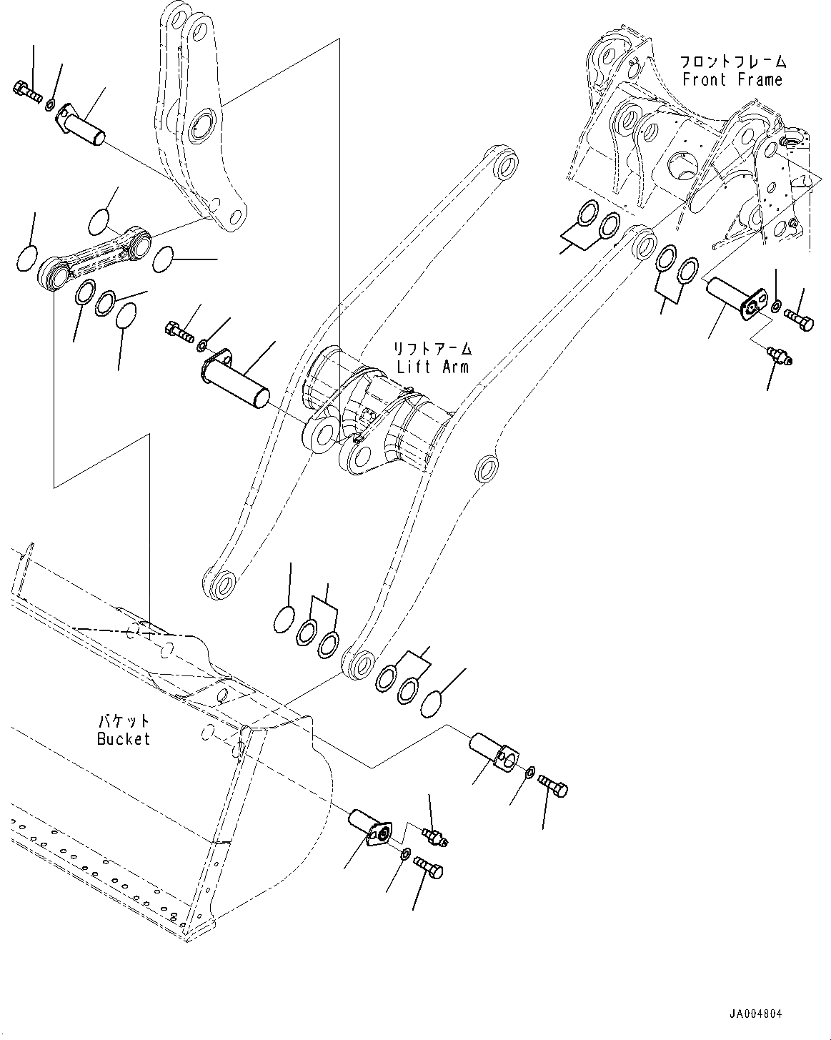 Схема запчастей Komatsu WA430-6 - РУКОЯТЬ И BELL CRANK, КРЕПЛЕНИЕ (№-) РУКОЯТЬ И BELL CRANK, С ВЫСОК. ПОДЪЕМ РУКОЯТЬ, 2-Х СЕКЦИОНН. УПРАВЛЯЮЩ. КЛАПАН