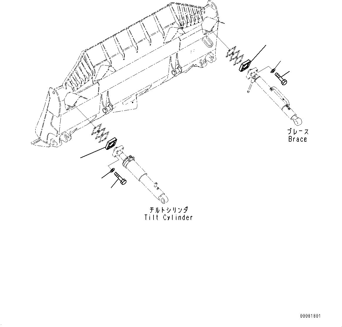 Схема запчастей Komatsu D155A-6R - DOZER ОТВАЛ, УПЛОТНЕНИЯ (№88-) DOZER ОТВАЛ, SIGMADOZER