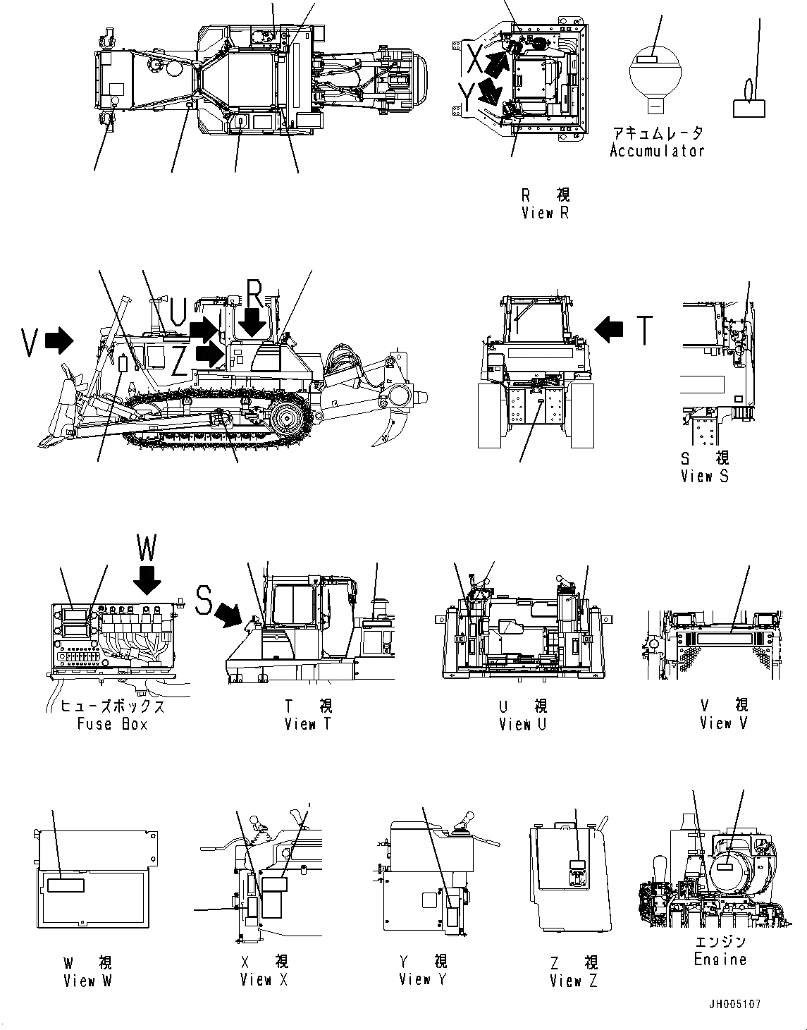 Схема запчастей Komatsu D155A-6R - MARKS И ТАБЛИЧКИS (№88-8) MARKS И ТАБЛИЧКИS, ИСПАНИЯ, TEXT ТИП, ДЛЯ КАБИНА ROPS