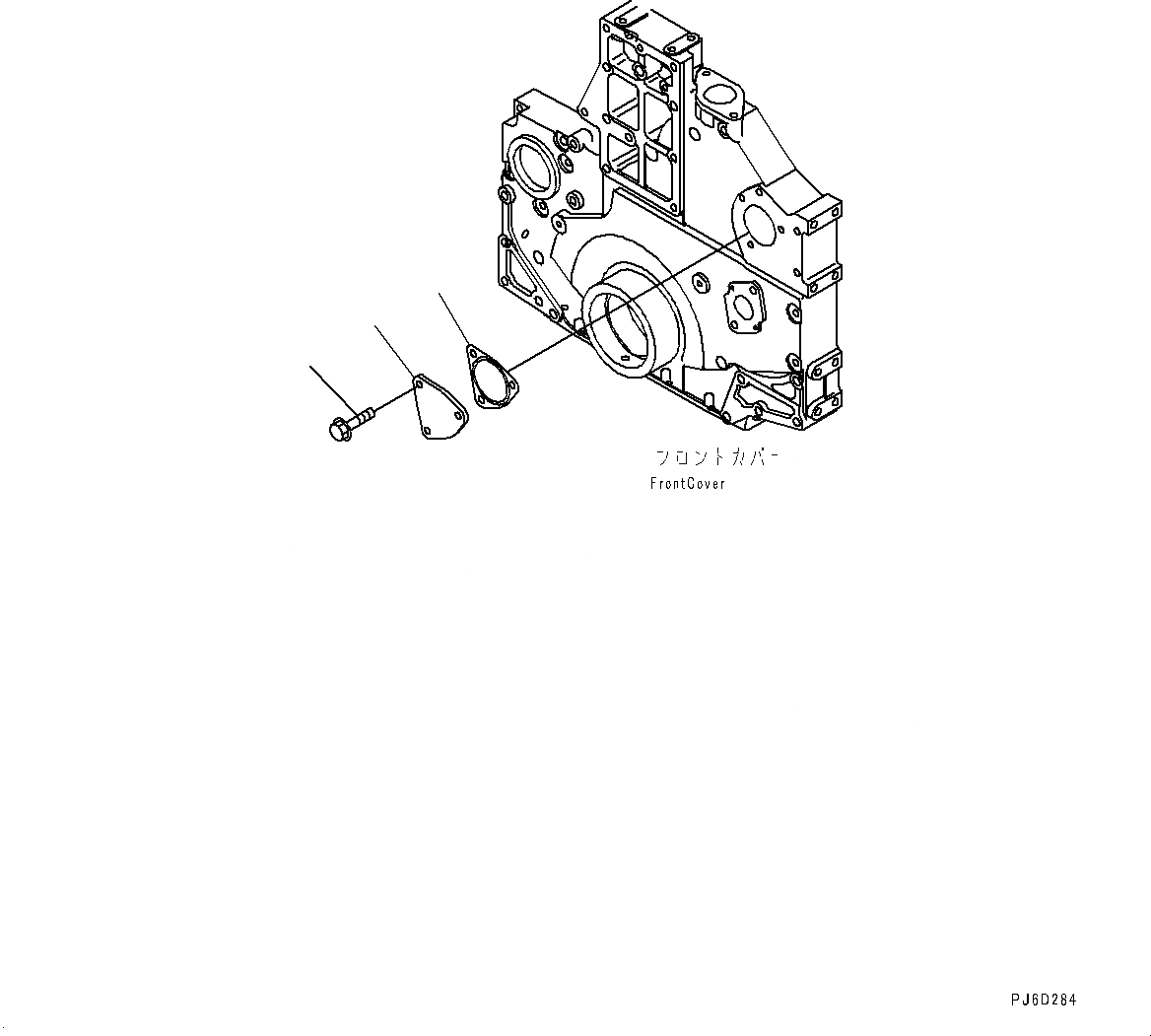 Схема запчастей Komatsu SAA6D140E-5AG - POWER TAKEOFF (№-) POWER TAKEOFF, БЕЗ КОНДИЦ. ВОЗДУХА