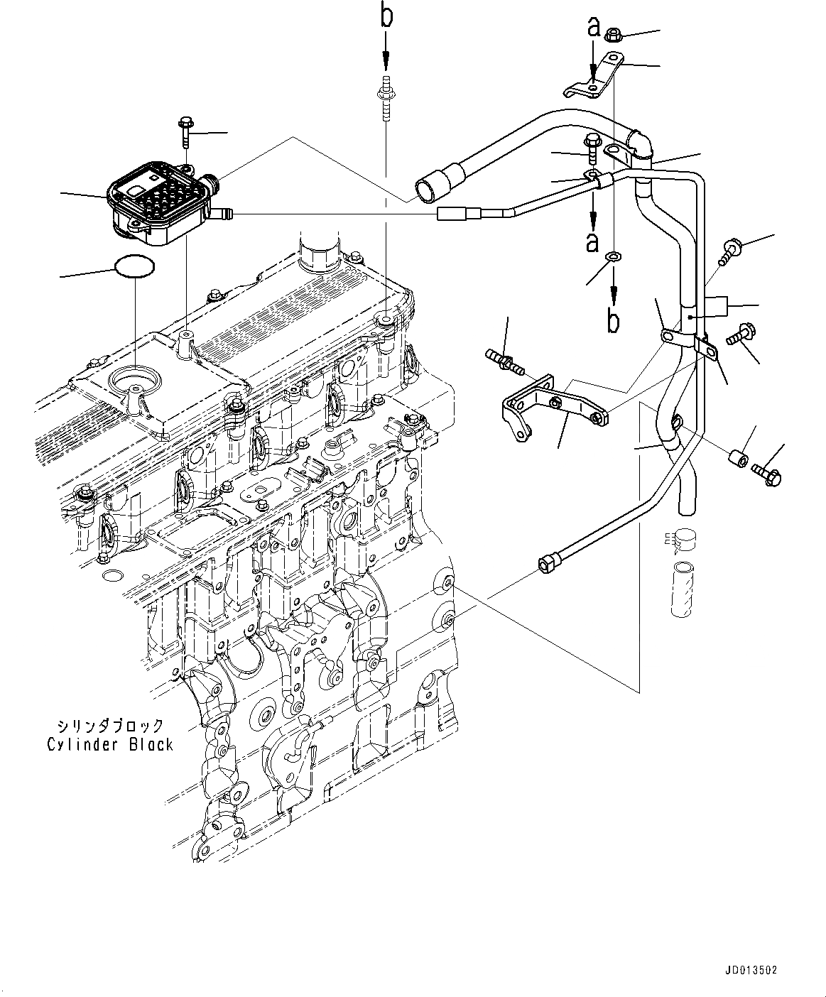 Схема запчастей Komatsu SAA6D114E-3C - ДВИГАТЕЛЬ МАСЛ. НАСОС (№879-) ДВИГАТЕЛЬ МАСЛ. НАСОС