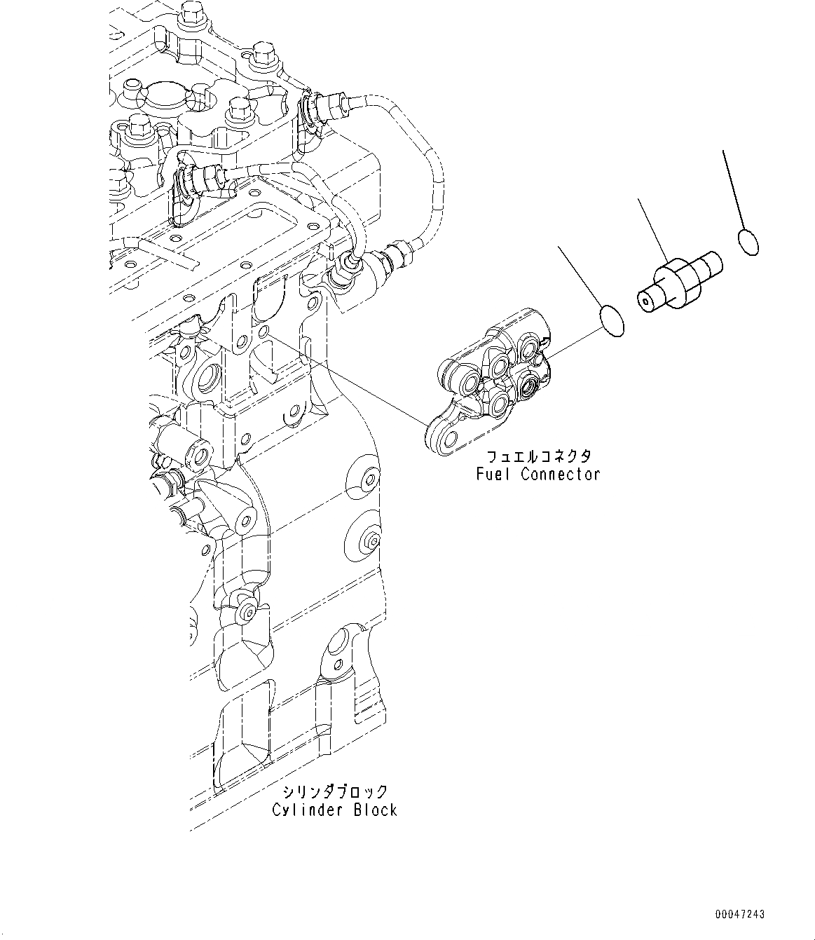 Схема запчастей Komatsu SAA6D114E-3C - ТОПЛИВН. ВХОДН. ФИТТИНГ (№879-) ТОПЛИВН. ВХОДН. ФИТТИНГ