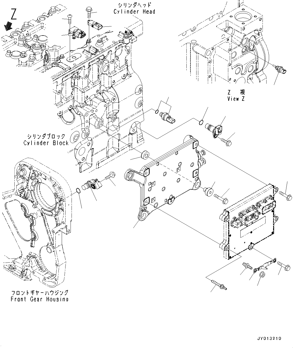 Схема запчастей Komatsu SAA6D114E-3C - ЭЛЕКТРИЧ. КОНТРОЛЛЕР КРЕПЛЕНИЕ (№879-) ЭЛЕКТРИЧ. КОНТРОЛЛЕР КРЕПЛЕНИЕ