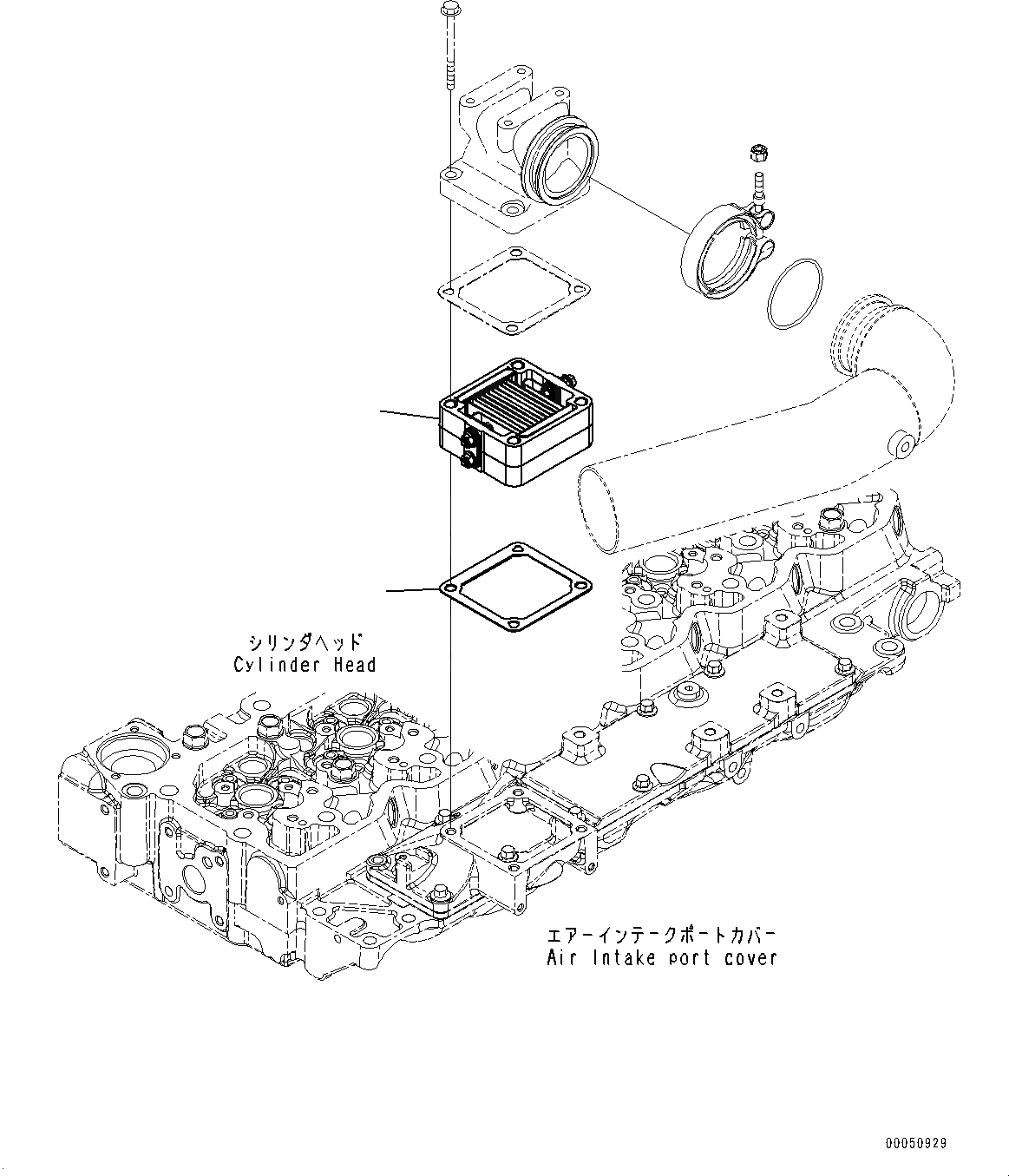 Схема запчастей Komatsu SAA6D107E-1E - ПОДОГРЕВАТЕЛЬ ВПУСКА ВОЗДУХА (№79-) ПОДОГРЕВАТЕЛЬ ВПУСКА ВОЗДУХА