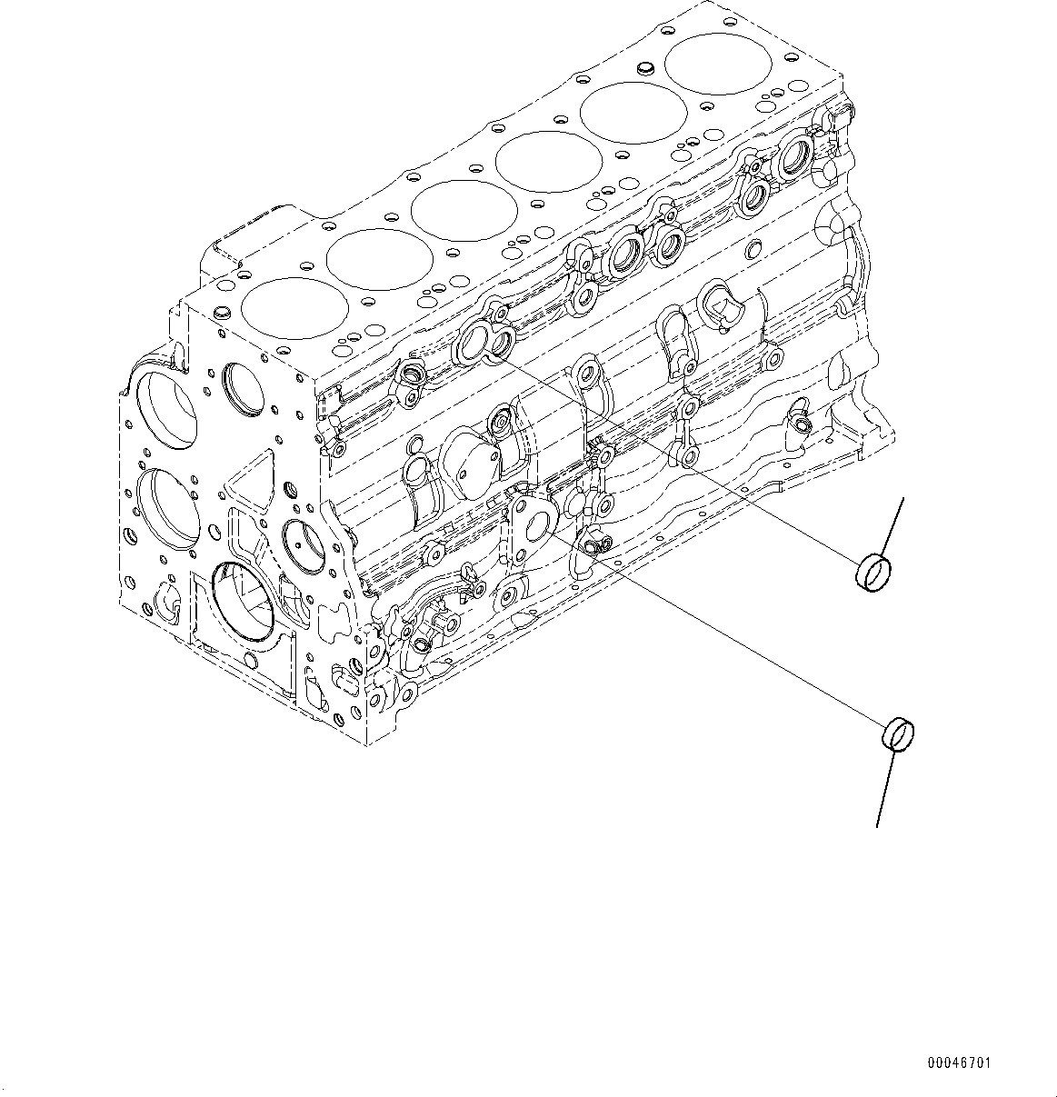 Схема запчастей Komatsu SAA6D107E-1E - БЛОК ЦИЛИНДРОВ BLIND ЗАГЛУШКА (№79-) БЛОК ЦИЛИНДРОВ BLIND ЗАГЛУШКА