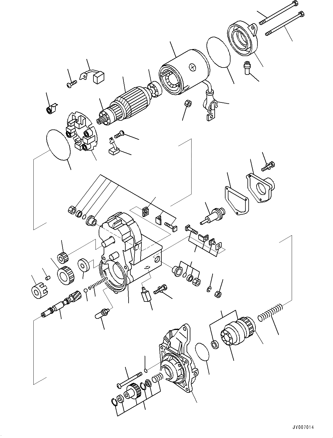 Схема запчастей Komatsu SAA6D107E-1E - СТАРТЕР (№79-) СТАРТЕР, .KW