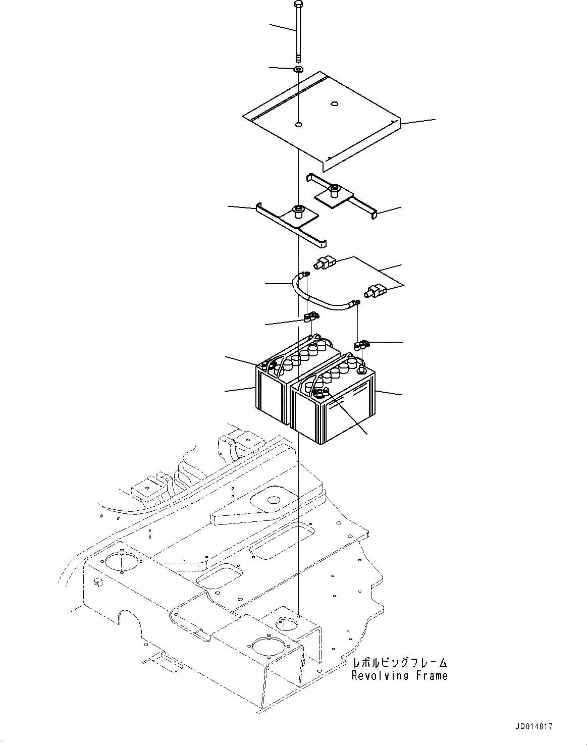 Схема запчастей Komatsu PC138US-8 - АККУМУЛЯТОР, КРЕПЛЕНИЕ (№-) АККУМУЛЯТОР, ВЫСОК. ЕМК.