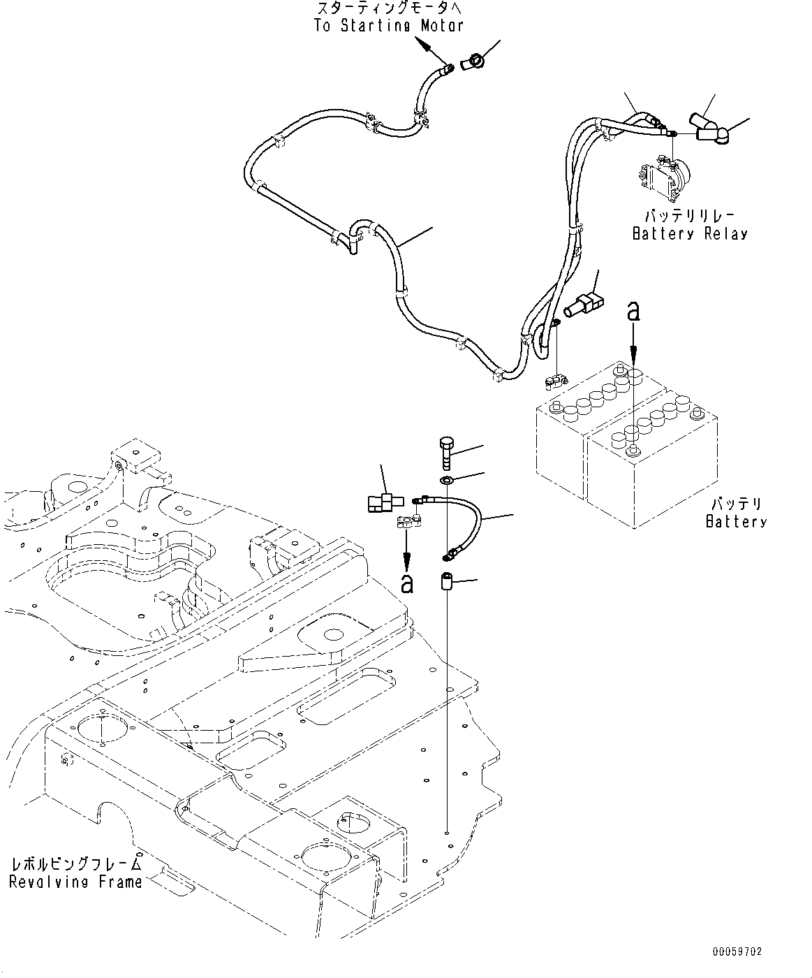 Схема запчастей Komatsu PC138US-8 - ЭЛЕКТРИКА, STARTING ПРОВОДКА (№-) ЭЛЕКТРИКА, С AMP. ГЕНЕРАТОР