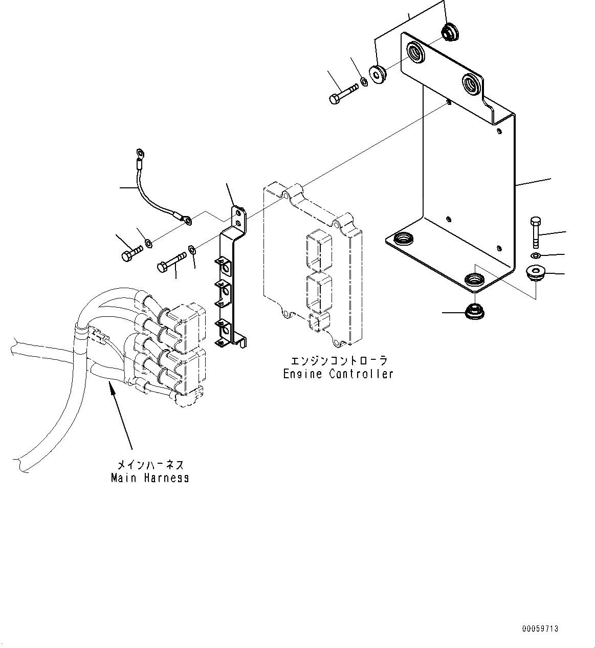 Схема запчастей Komatsu PC138US-8 - ЭЛЕКТРИКА, ДВИГАТЕЛЬ РЕЛЕ КРЕПЛЕНИЕ (№-) ЭЛЕКТРИКА, С AMP. ГЕНЕРАТОР