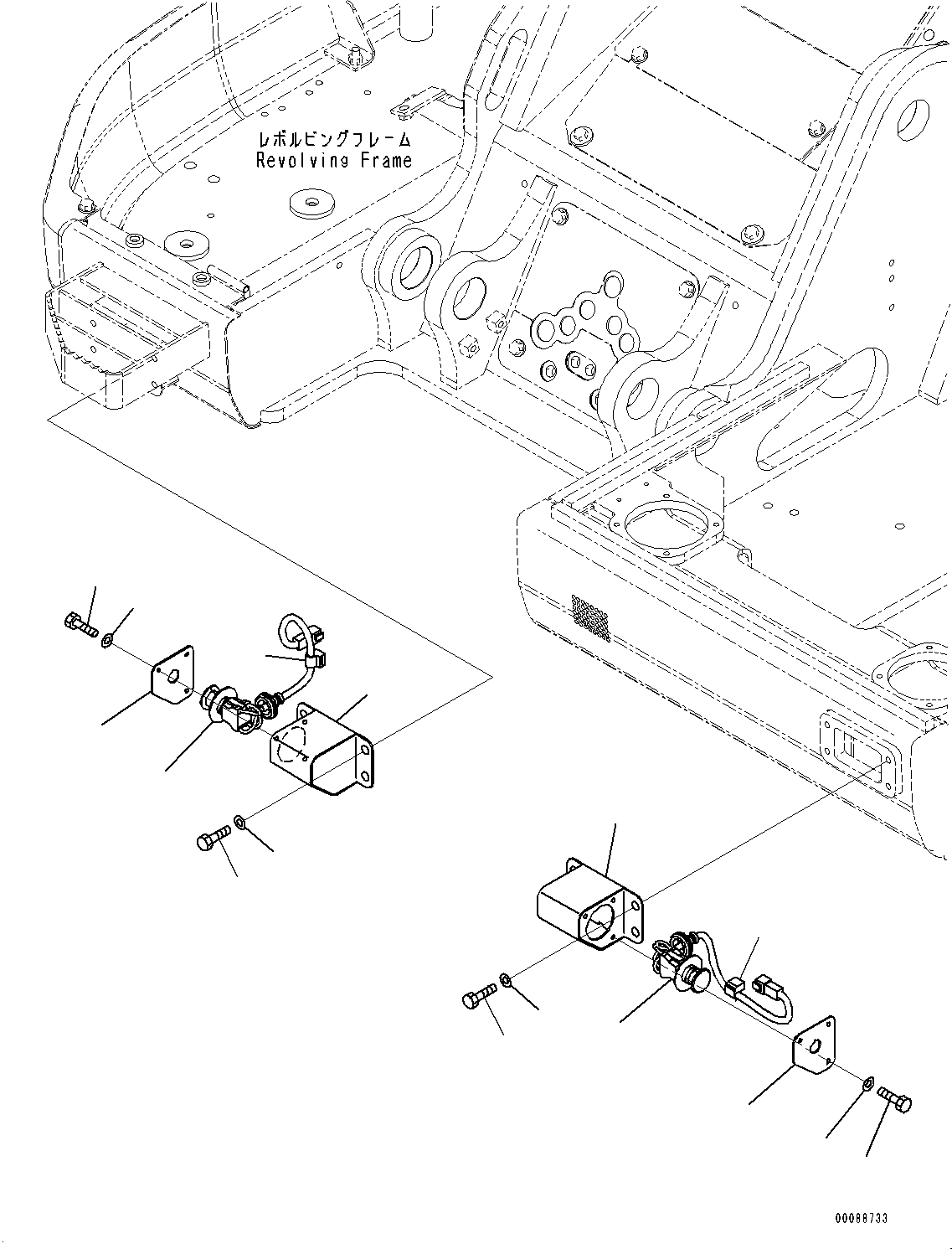 Схема запчастей Komatsu PC138US-8 - ЭЛЕКТРИКА, ПЕРЕКЛЮЧАТЕЛЬ (№-) ЭЛЕКТРИКА, С AMP. ГЕНЕРАТОР, ДЛЯ АВСТРАЛИИ