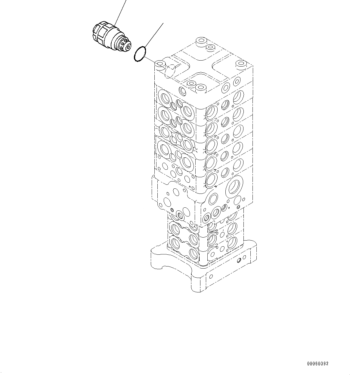 Схема запчастей Komatsu PC138US-8 - УПРАВЛЯЮЩ. КЛАПАН, ВНУТР. ЧАСТИ (/) (№-) УПРАВЛЯЮЩ. КЛАПАН, 9-СЕКЦИОНН., С -ДОПОЛН. АКТУАТОР ТРУБЫ