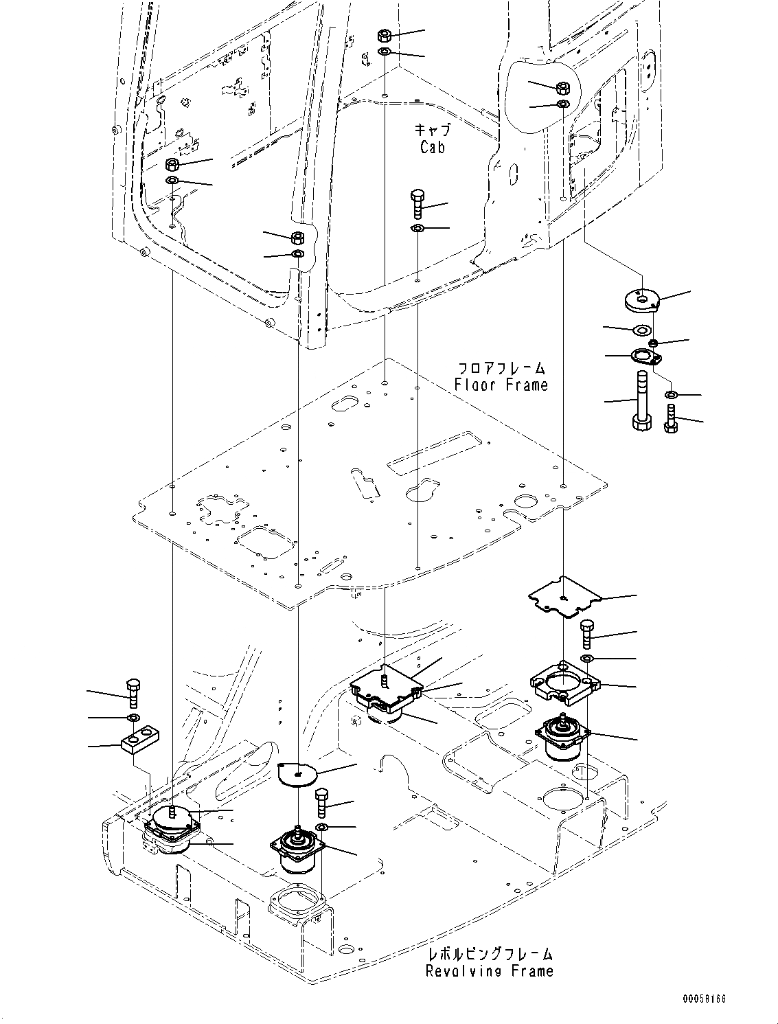 Схема запчастей Komatsu PC138US-8 - КРЕПЛЕНИЕ ПОЛАING (№-) КРЕПЛЕНИЕ ПОЛАING