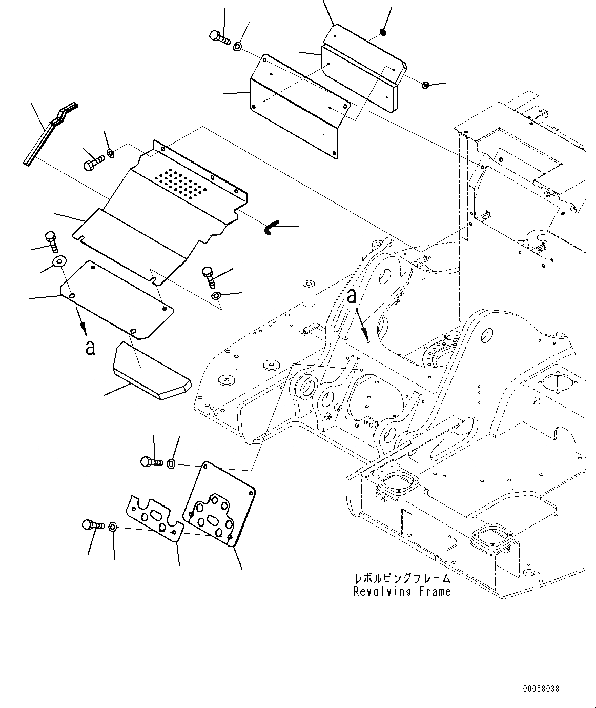 Схема запчастей Komatsu PC138US-8 - КАБИНА ПЕРЕГОРОДКА. (№-) КАБИНА ПЕРЕГОРОДКА.