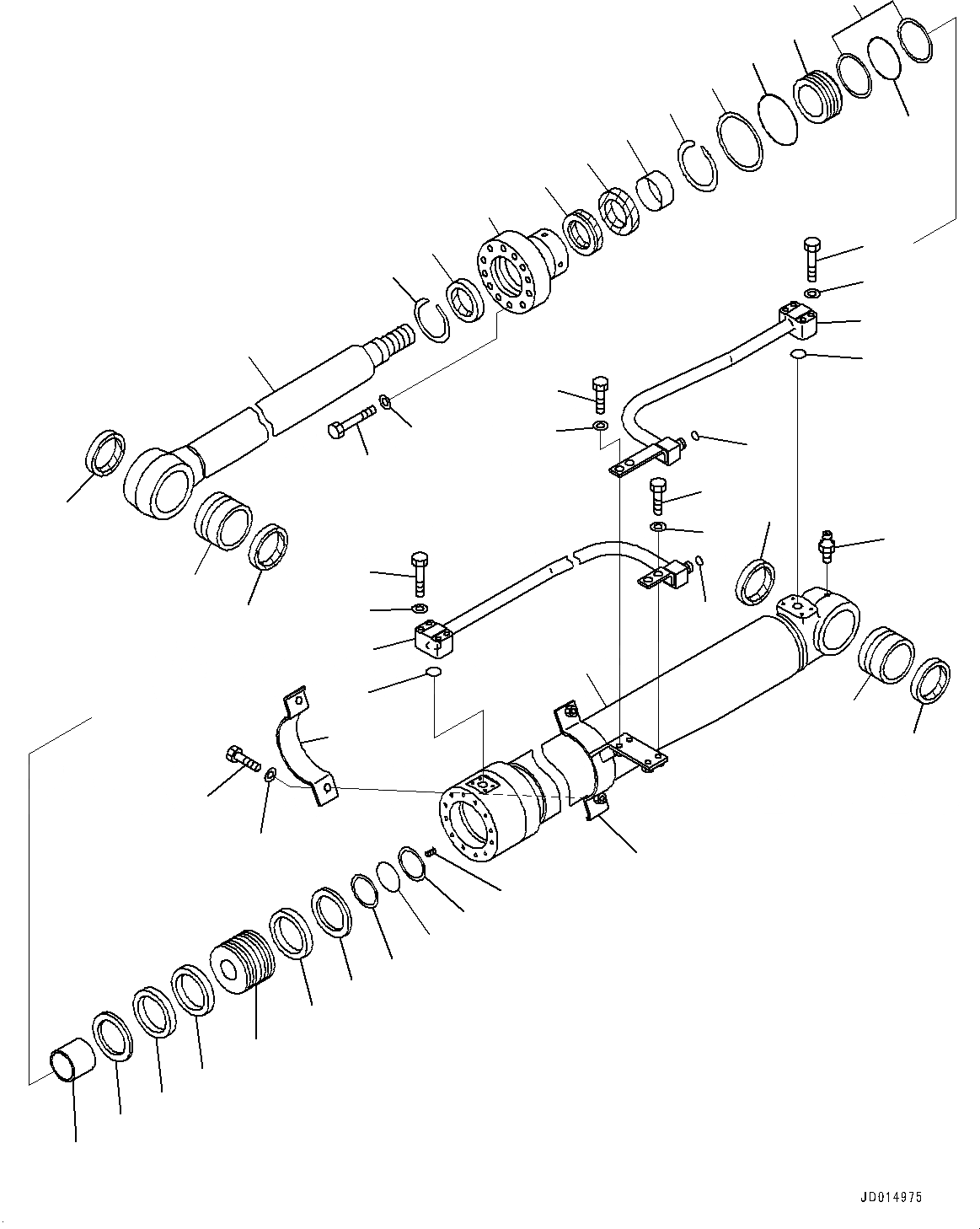 Схема запчастей Komatsu PC138US-8 - ЦИЛИНДР СТРЕЛЫ, ЛЕВ. (№-) ЦИЛИНДР СТРЕЛЫ