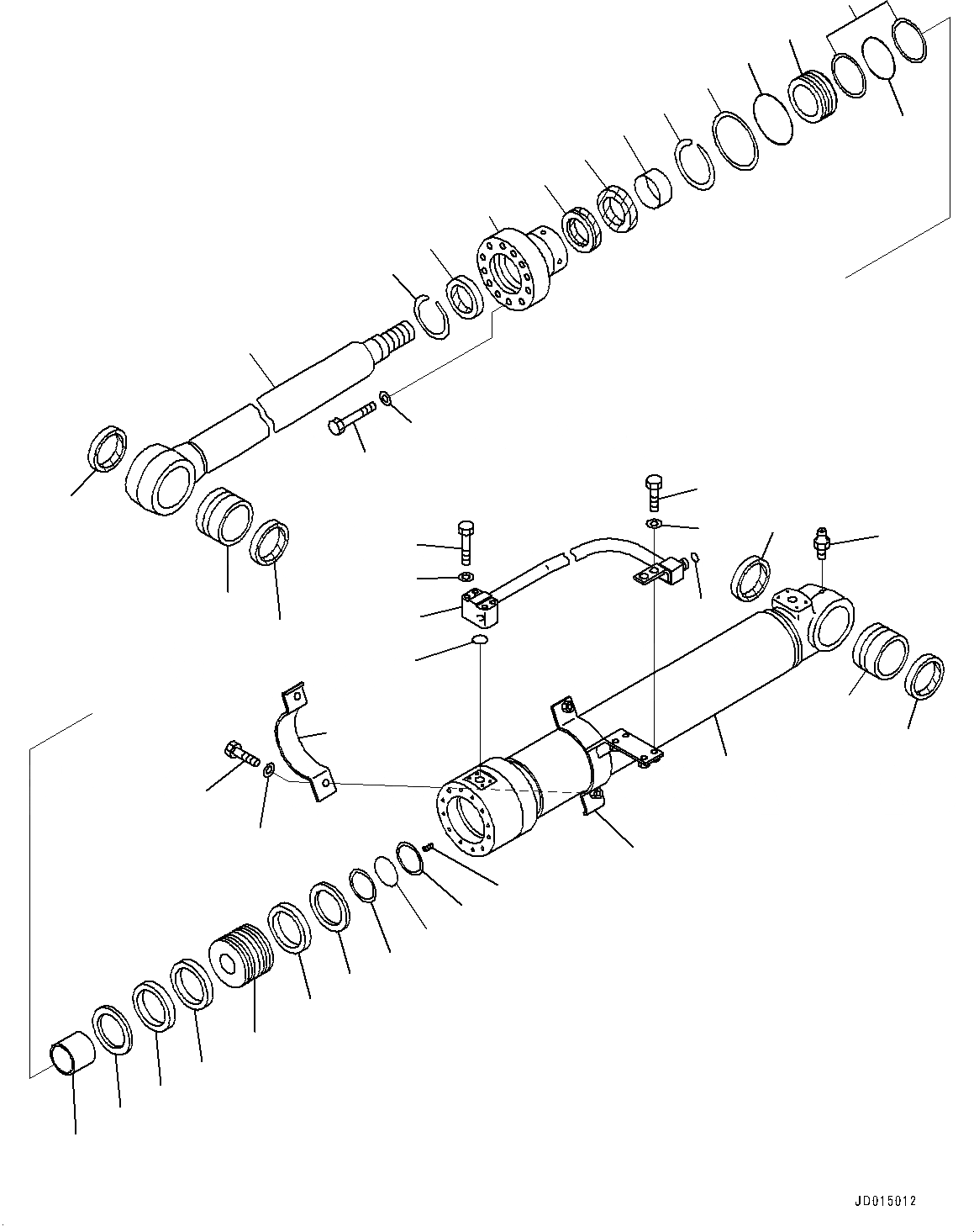 Схема запчастей Komatsu PC138US-8 - ЦИЛИНДР СТРЕЛЫ, ЛЕВ. (№-) ЦИЛИНДР СТРЕЛЫ, С РУКОЯТЬ CRANE