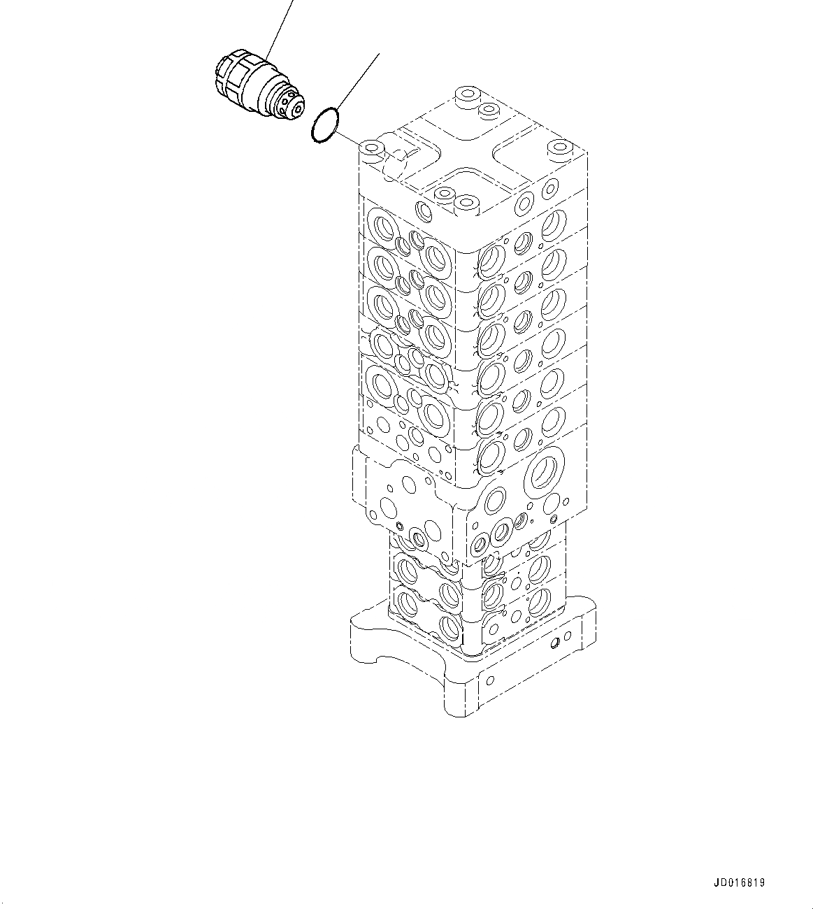 Схема запчастей Komatsu PC138US-8 - УПРАВЛЯЮЩ. КЛАПАН, ВНУТР. ЧАСТИ (/) (№-) УПРАВЛЯЮЩ. КЛАПАН, ДЛЯ KUK, С -ДОПОЛН. АКТУАТОР ТРУБЫ