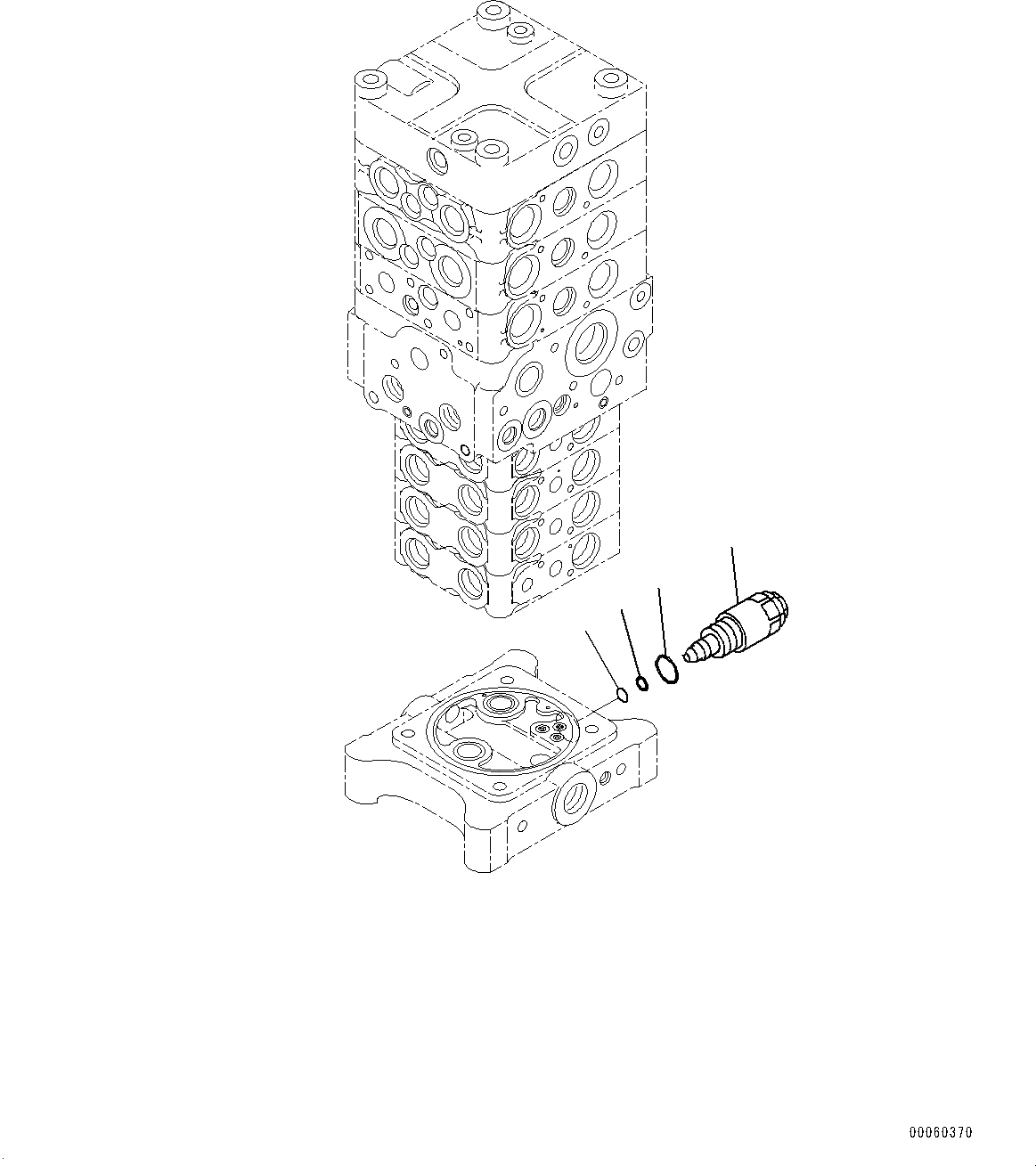 Схема запчастей Komatsu PC138US-8 - УПРАВЛЯЮЩ. КЛАПАН, ВНУТР. ЧАСТИ (7/) (№-) УПРАВЛЯЮЩ. КЛАПАН, С ОТВАЛ