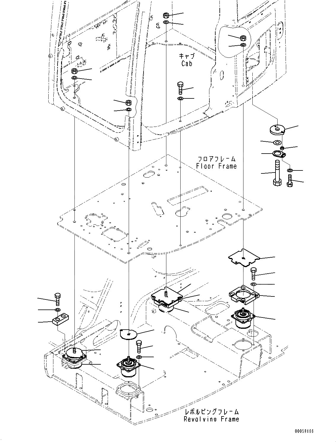 Схема запчастей Komatsu PC138US-8 - КРЕПЛЕНИЕ ПОЛАING (№-) КРЕПЛЕНИЕ ПОЛАING