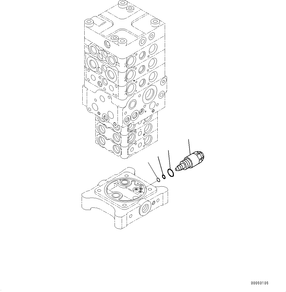 Схема запчастей Komatsu PC138USLC-8 - УПРАВЛЯЮЩ. КЛАПАН, ВНУТР. ЧАСТИ (7/) (№-) УПРАВЛЯЮЩ. КЛАПАН, БЕЗ ОТВАЛ, -ДОПОЛН. АКТУАТОР ТРУБЫ, АККУМУЛЯТОР