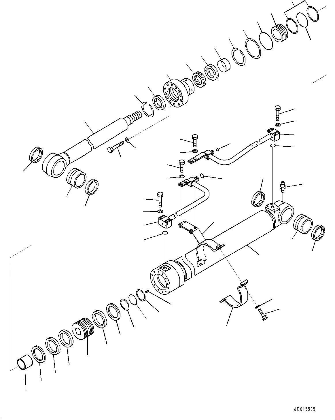 Схема запчастей Komatsu PC138USLC-8 - ЦИЛИНДР СТРЕЛЫ, ПРАВ. (№-) ЦИЛИНДР СТРЕЛЫ