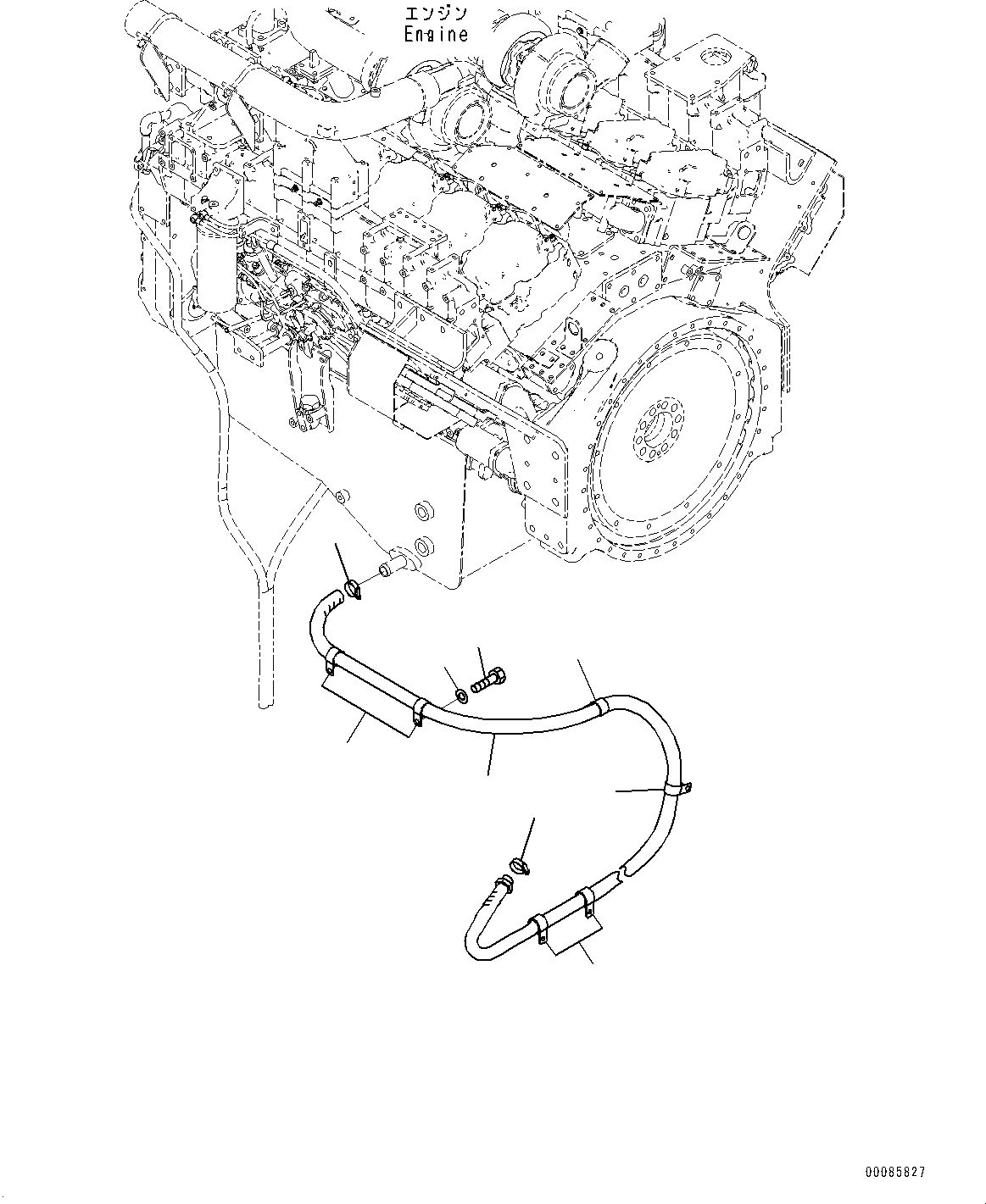 Схема запчастей Komatsu PC2000-8 - КРЕПЛЕНИЕ ДВИГАТЕЛЯ, ШЛАНГИ (№9-) КРЕПЛЕНИЕ ДВИГАТЕЛЯ, SERVICE ЦЕНТР.